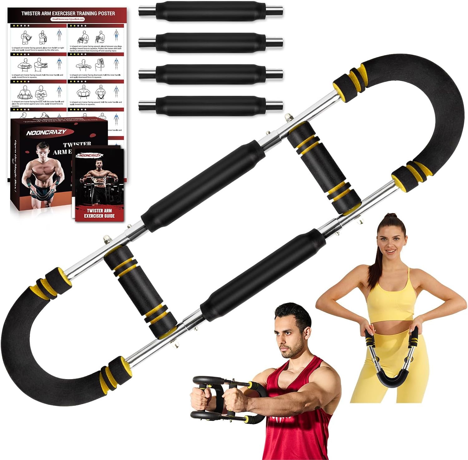 Twister Arm Trainer, 30-120 lbs Adjustable Chest Workout Equipment