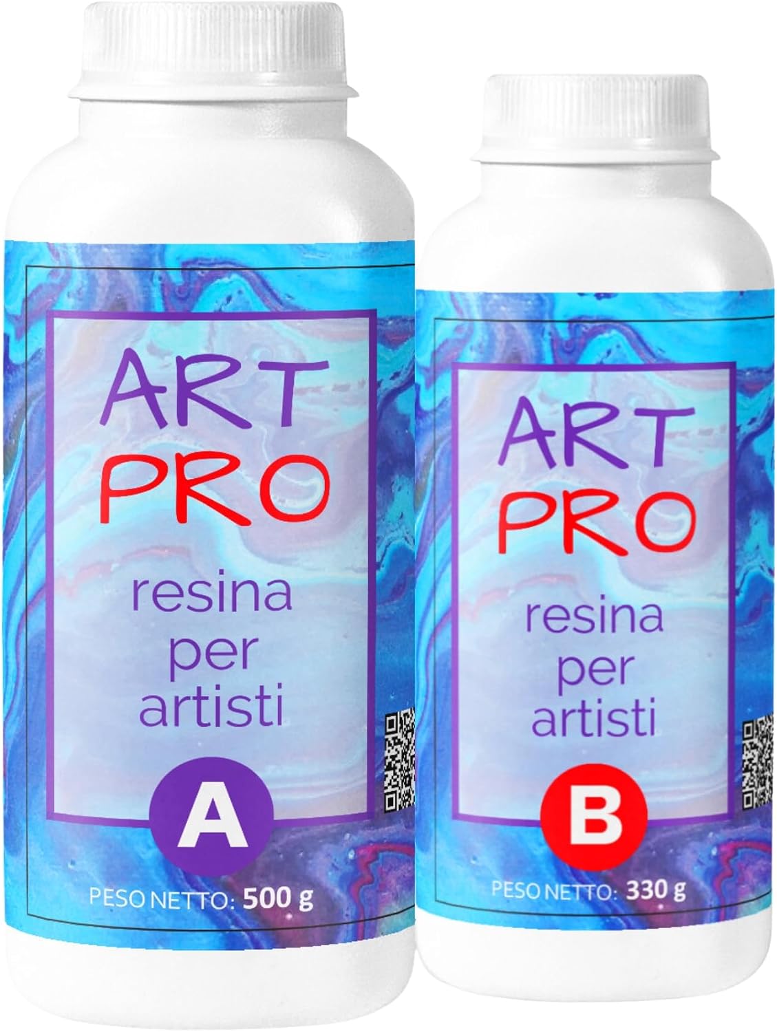 Resin Pro 1,66 Kg [58 Oz] Epoxy Resin Art Pro for Artistic Canvas and 3D Effects, Coasters and Trays - Non-toxic Certified - Free Gloves - Technical Support in English
