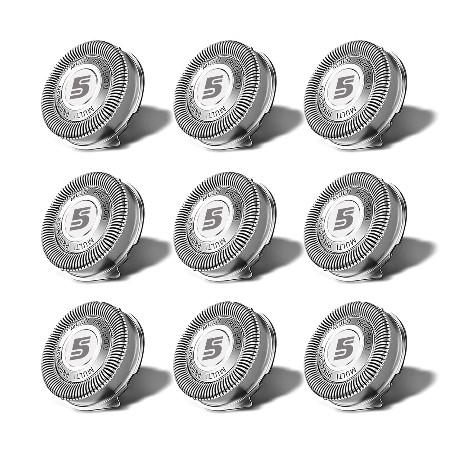 SH50 Replacement Heads for Philips Norelco Shavers Series 5000, 9 PCS/Pack | Compatible with Philips Norelco AquaTouch, PowerTouch