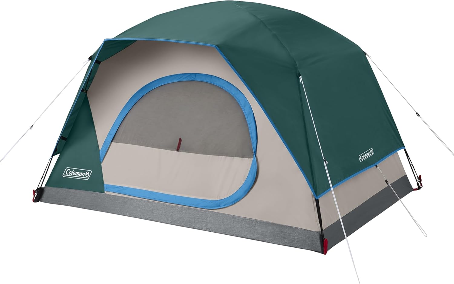 Coleman Skydome Camping Tent with 5 Minute Setup, 2/4/6/8 Person Weatherproof Tent with Rainfly & Carry Bag, 20% More Headroom Than Traditional Canopies