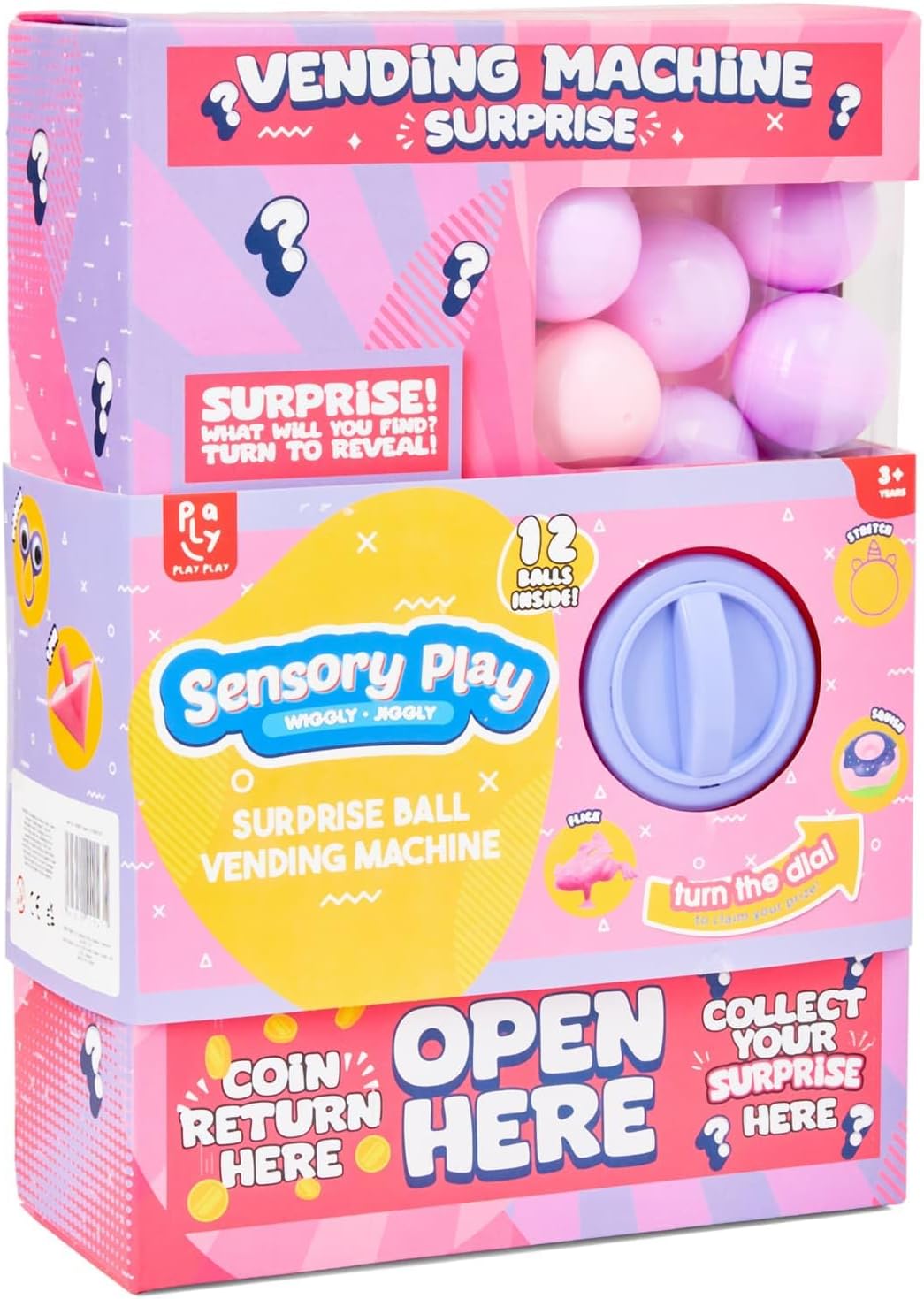 BargainsMania Vending Machine Surprise - Pink - Turn The Dial And Receive A Surprise From The Vending Machine! - Enter A Coin, Turn The Dial And Receive An Exciting Surprise - What Will You Get?