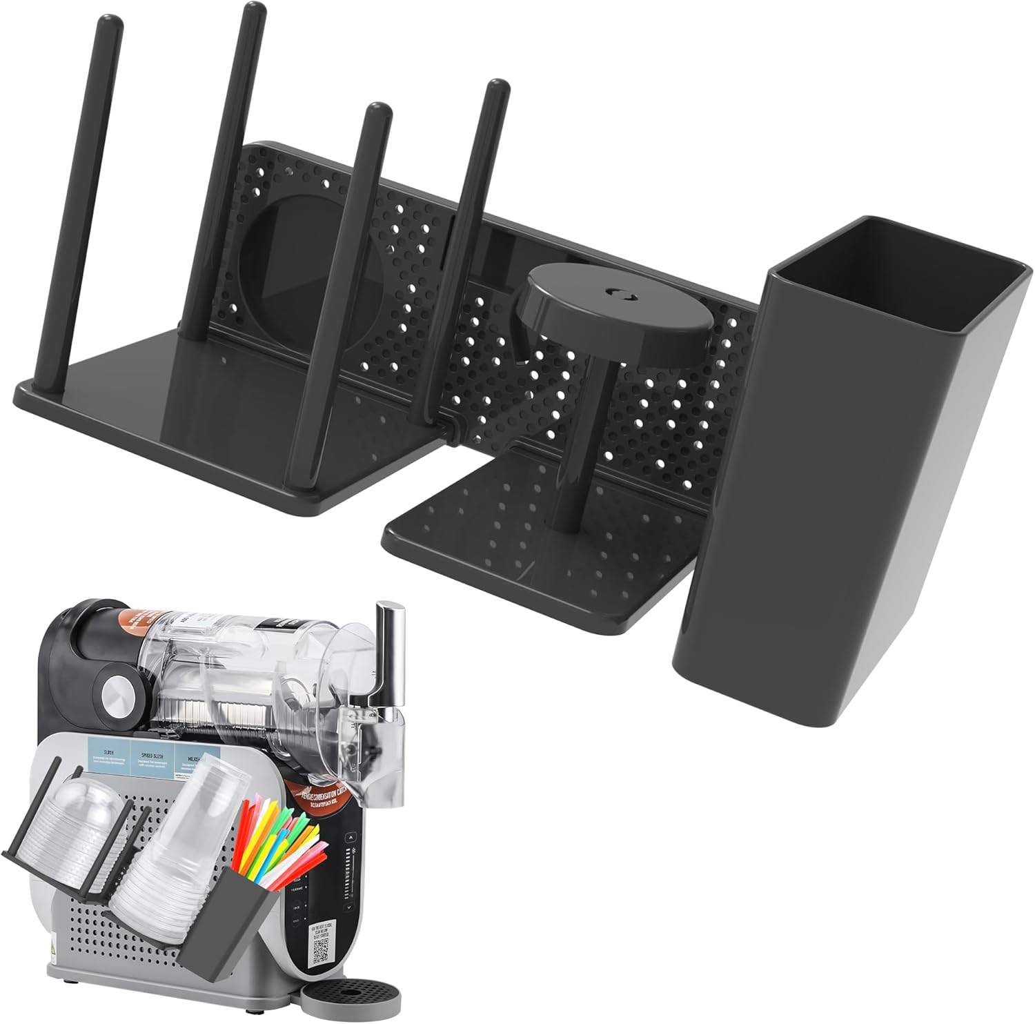 Cup Organizer for Ninja Slushie Machine Fs301, Plastic Cup Holder for Ninja Slushie Machine Accessories