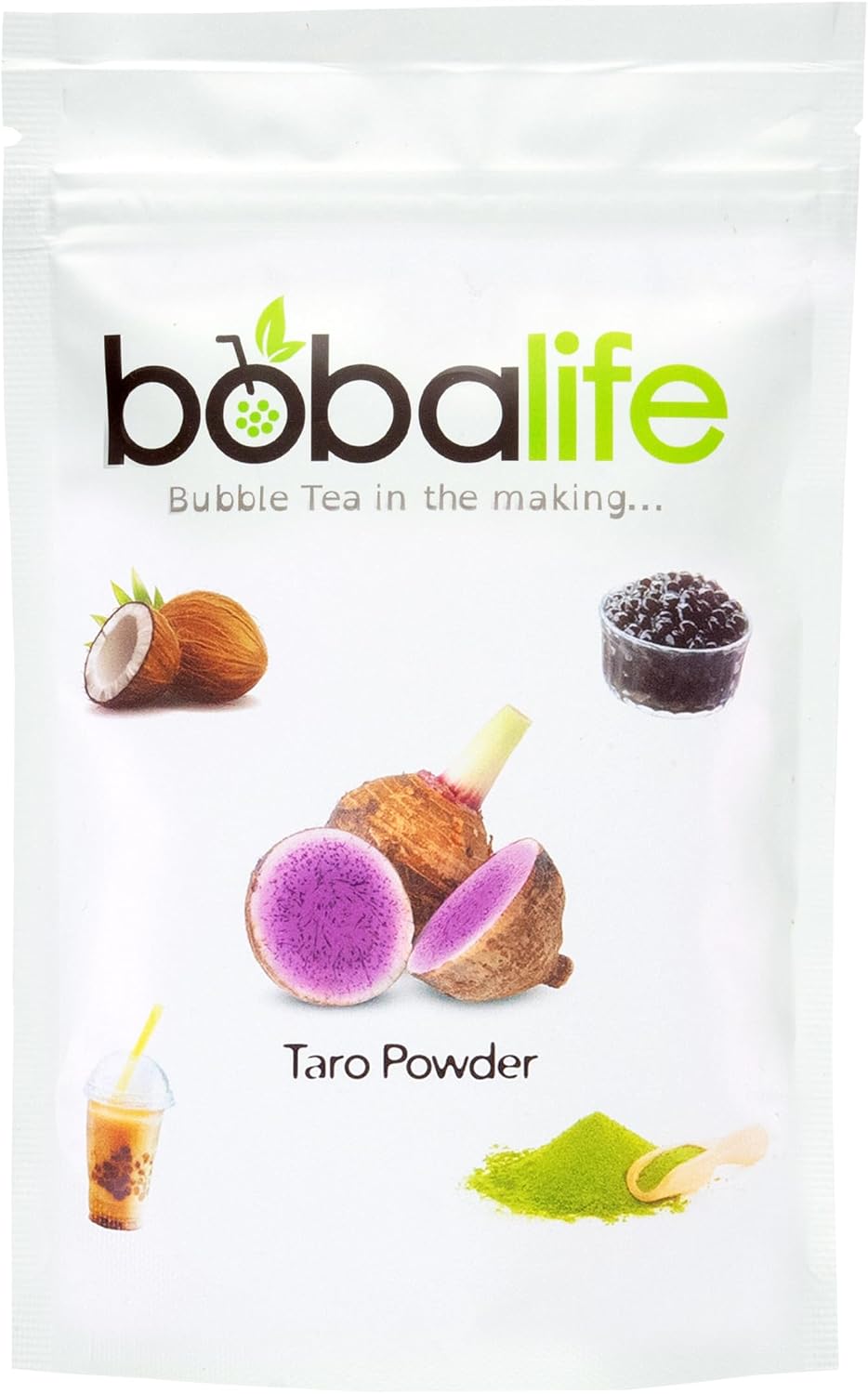 Bobalife Taro Bubble Tea Milk Powder 150g – Taiwanese Milk Tea Powder Mix for Bubble Tea, Iced Milk Tea & Dessert Drinks – Vegan & Gluten Free