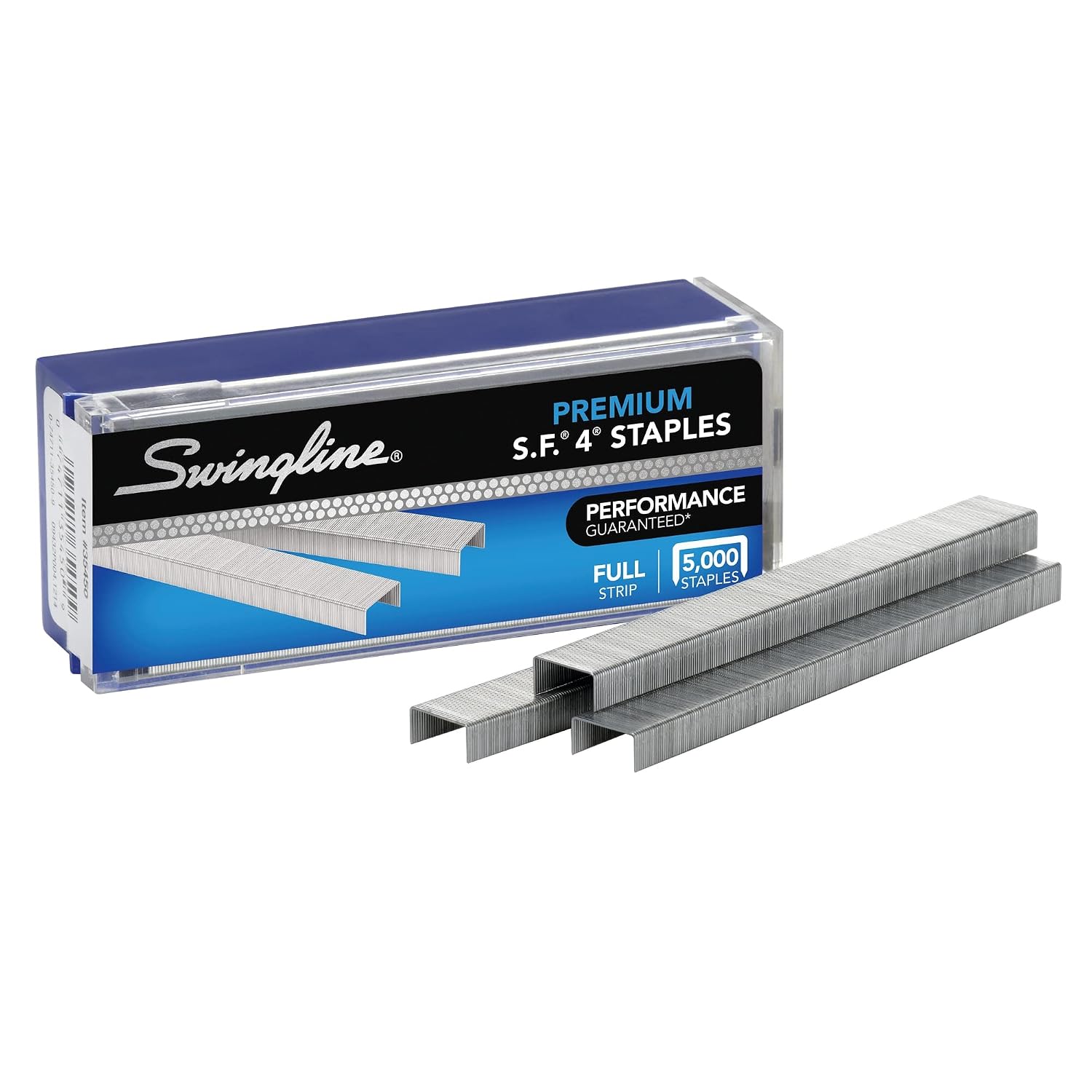 Swingline S.F. 4 Premium Staples for Desktop Staplers, 1/4" Length, 210/Strip, 5000/Box (35450)