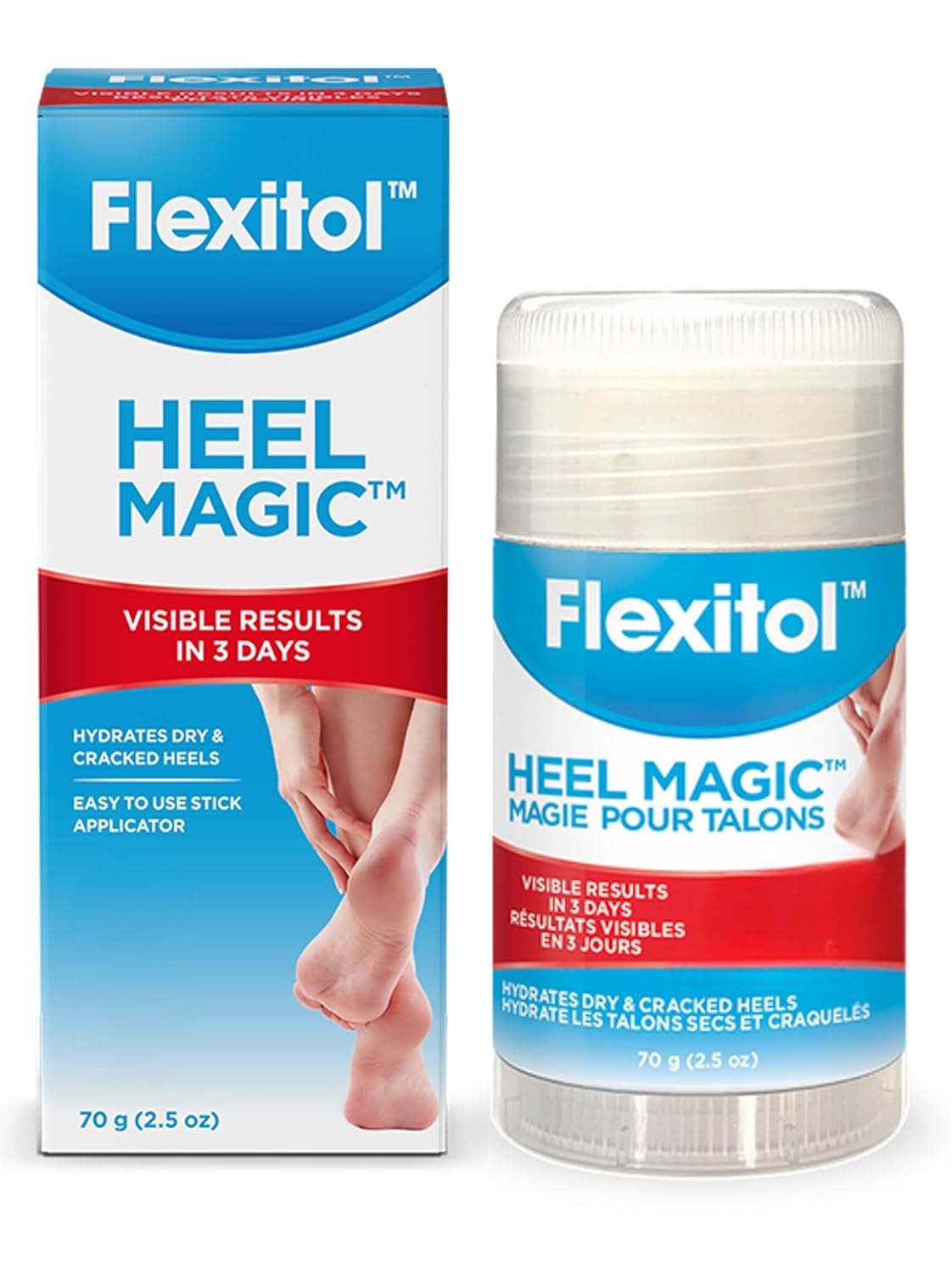 Flexitol Heel Magic For Dry Skin or Rough Heels with Shea Butter & Vitamin E, 2.5 Ounce