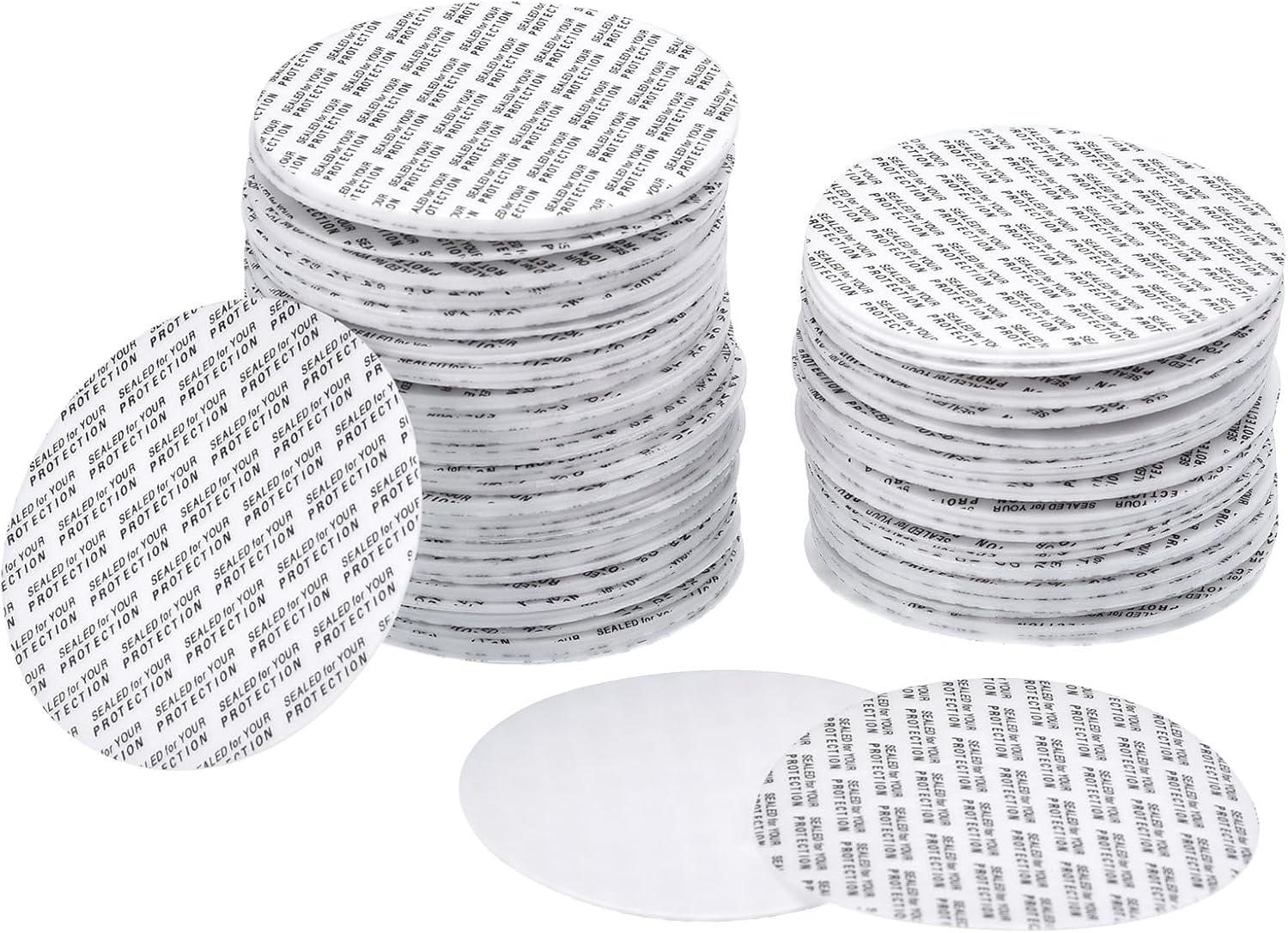25mm/0.98" Foam Lid Liner, 100 Pack Pressure Seal Cap Liners Round Jar Seals - Resistant Tamper Sensitive for Bottle Cap Liners Sealer, White