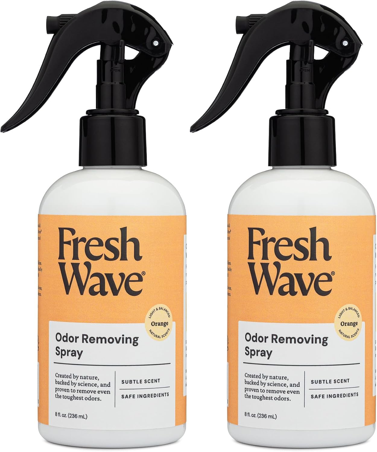 Fresh Wave Orange Room and Fabric Air Freshener Spray, 2-Pk, 8 oz