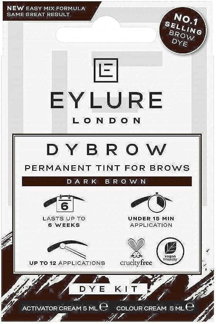 Eylure DYBROW Eyebrow Dye Kit, Dark Brown