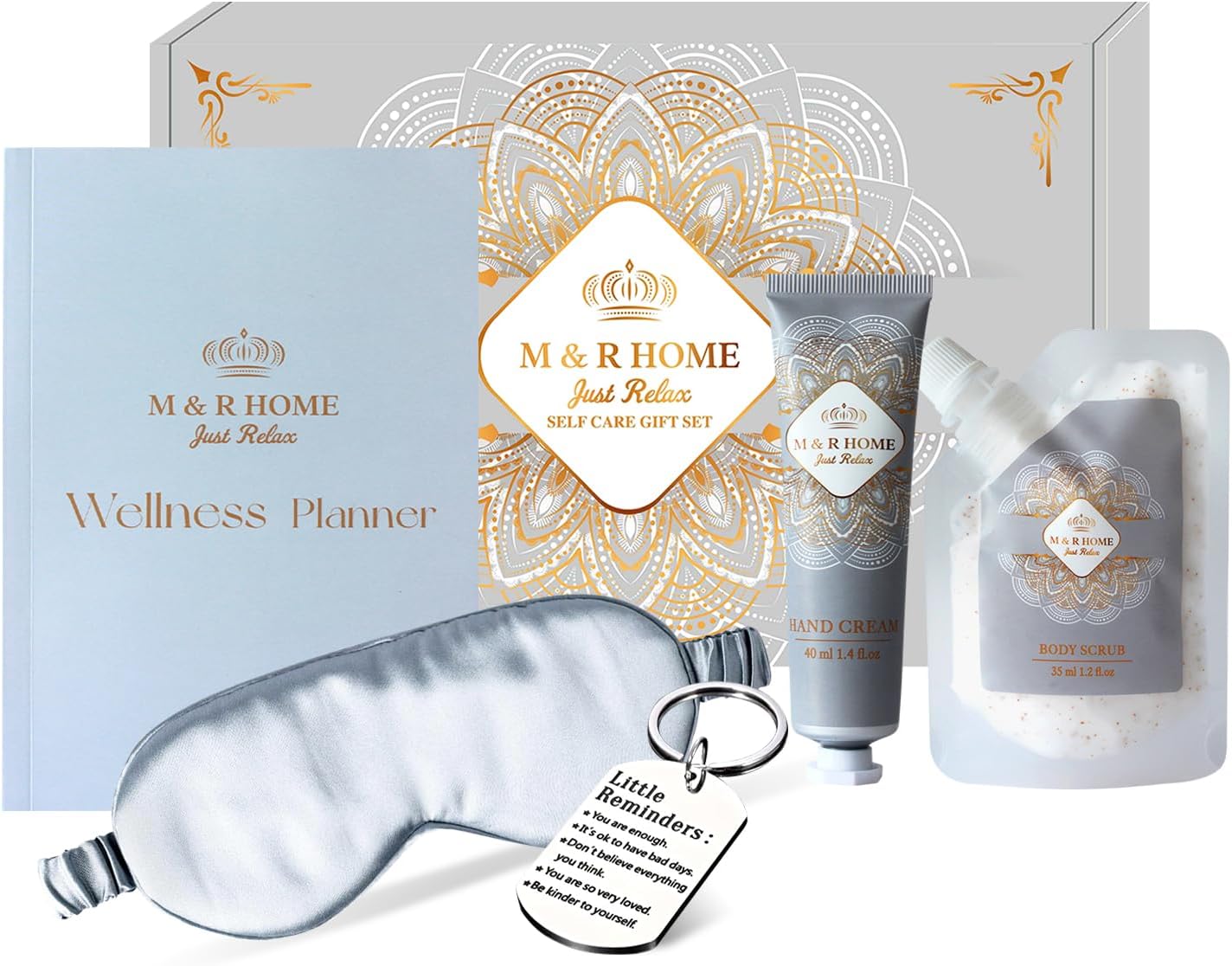 Self Care Gift for Women, Pamper Gifts for Women – Mother’s Day Gift, Spa Relaxation Kit, Birthday, Anniversary, Thank you Gift – Wellness Journal Gift Set