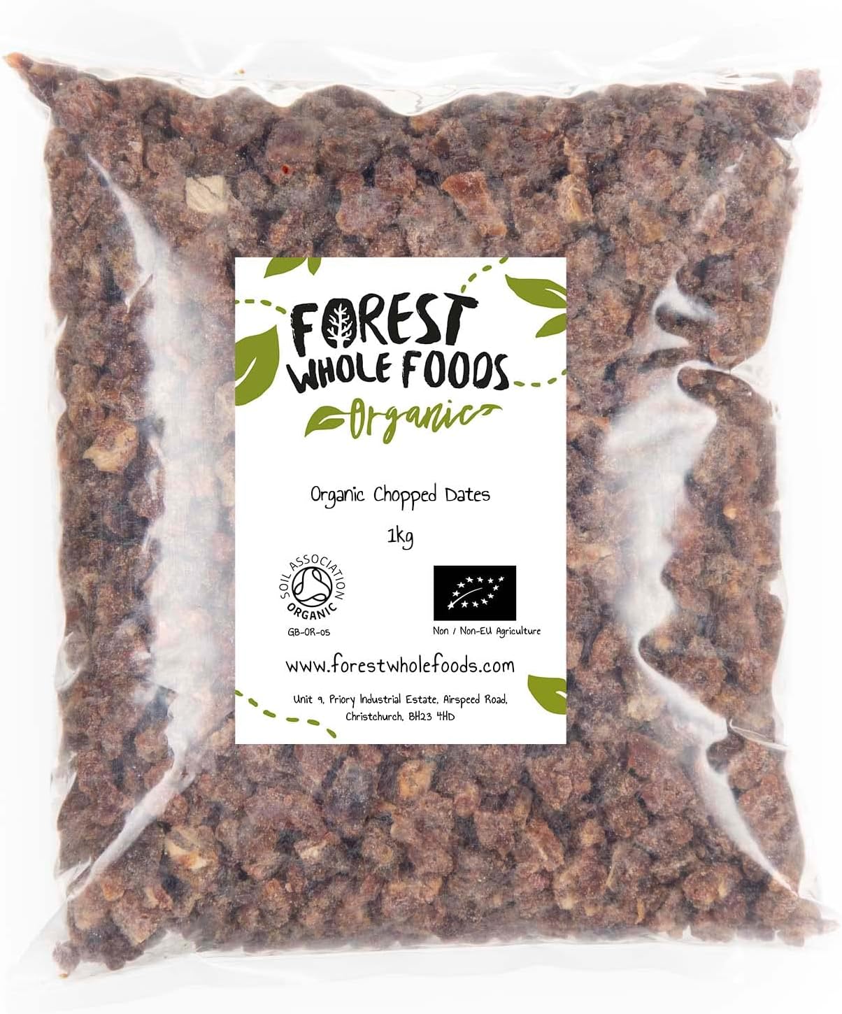 Organic Chopped Dates - Forest Whole Foods (1kg)