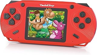 16 Bit Handheld Game Console for Kids Adults, 3.0'' Large Screen Preloaded 200 Classic Portable Retro Video Handheld Games with Type-C Port Rechargeable Battery for Birthday Gift for Kids red