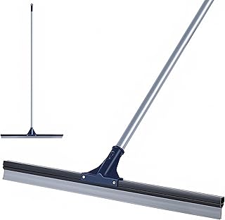 DSV Standard Floor Squeegee for Concrete Floor, 30" Large Floor Squeegee Broom for Floor, Heavy Duty Floor Squeegee for Tile Floor with 51.5" Handle for Garage, Deck, Bathroom, Window, Glass