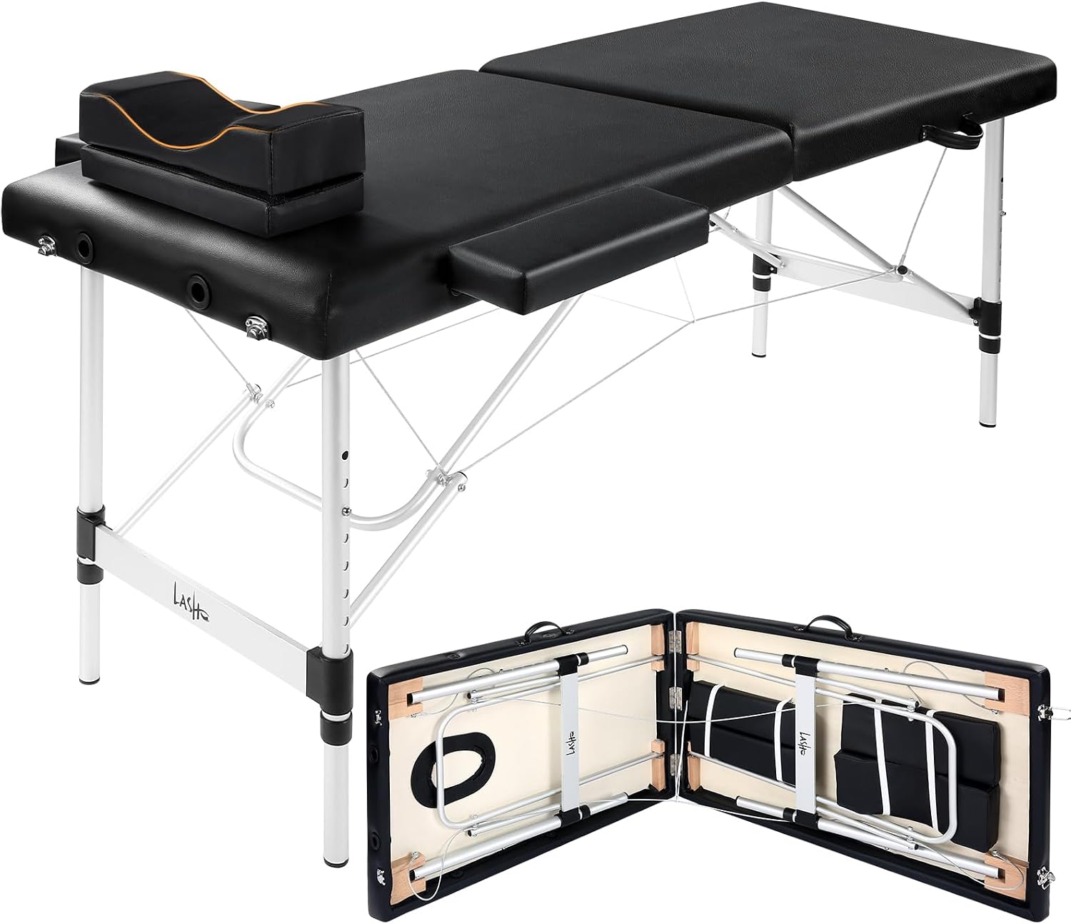 Masajeo Lash Bed Eyelash Bed Portable for Lash Extensions