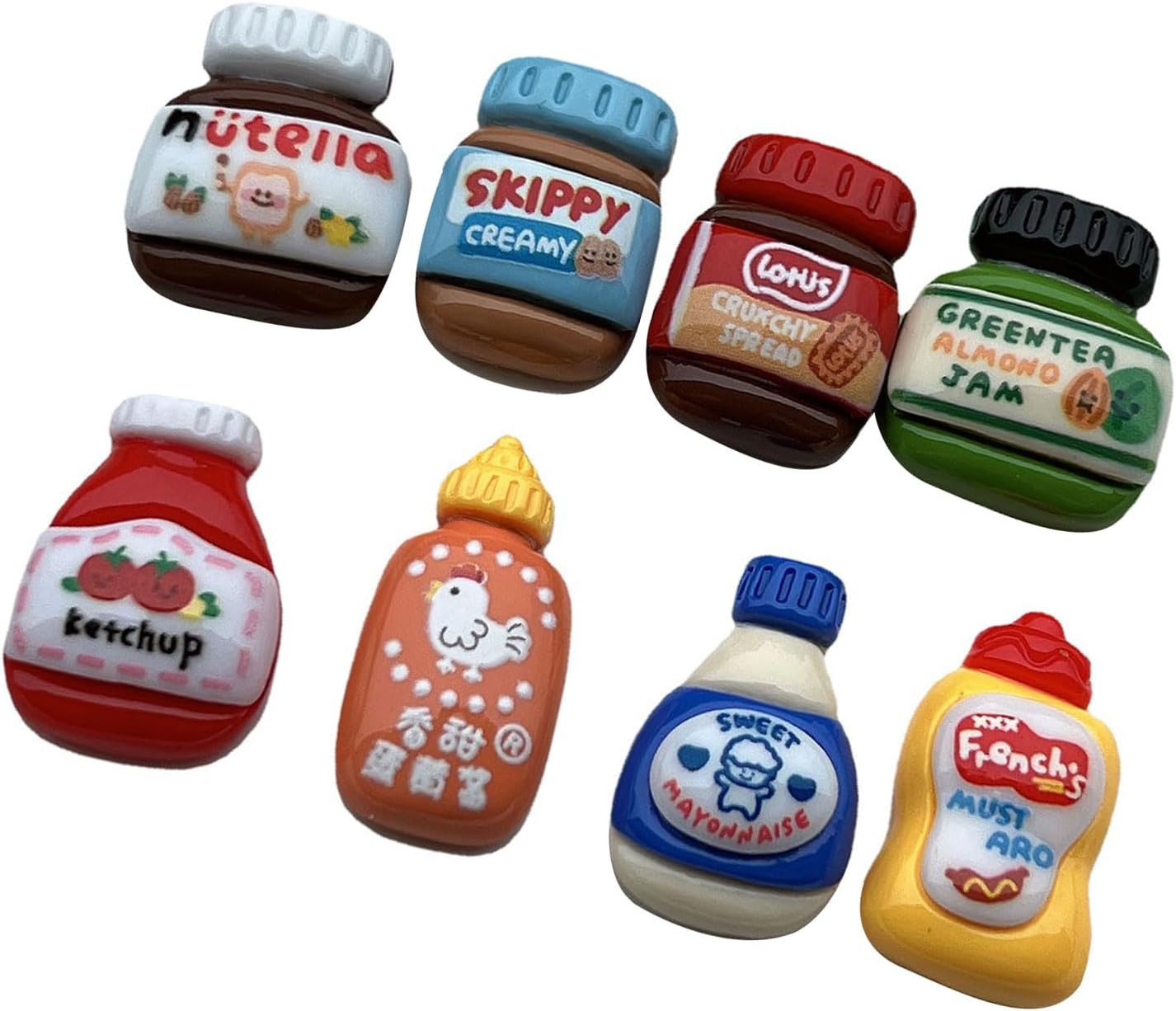 8Pcs Refrigerator Magnets Cartoon Sauce Bottle Fridge Magnets Decorative Magnets Ornaments For Kitchen And Office Use