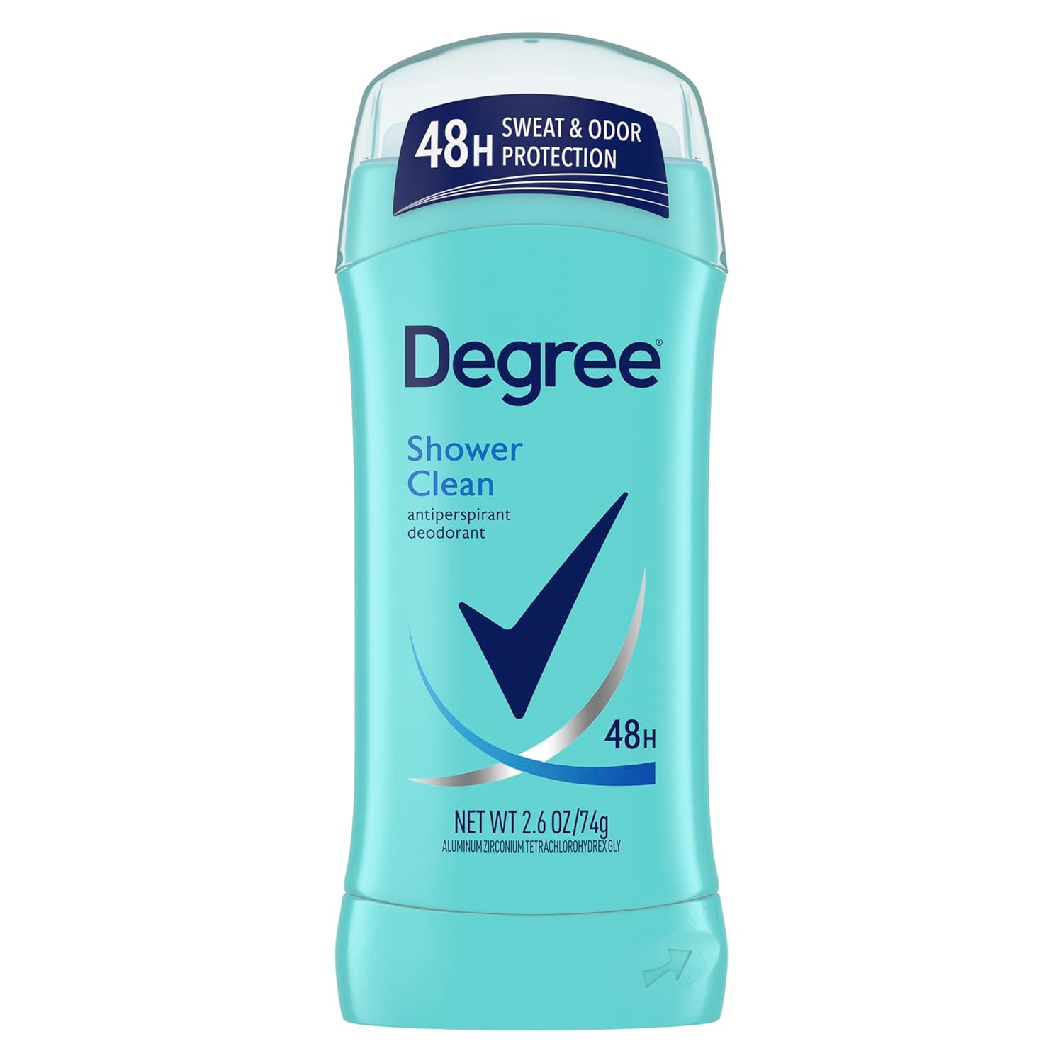 Degree Original Antiperspirant Deodorant Shower Clean 48-Hour Sweat & Odor Protection Antiperspirant for Women 2.6 oz
