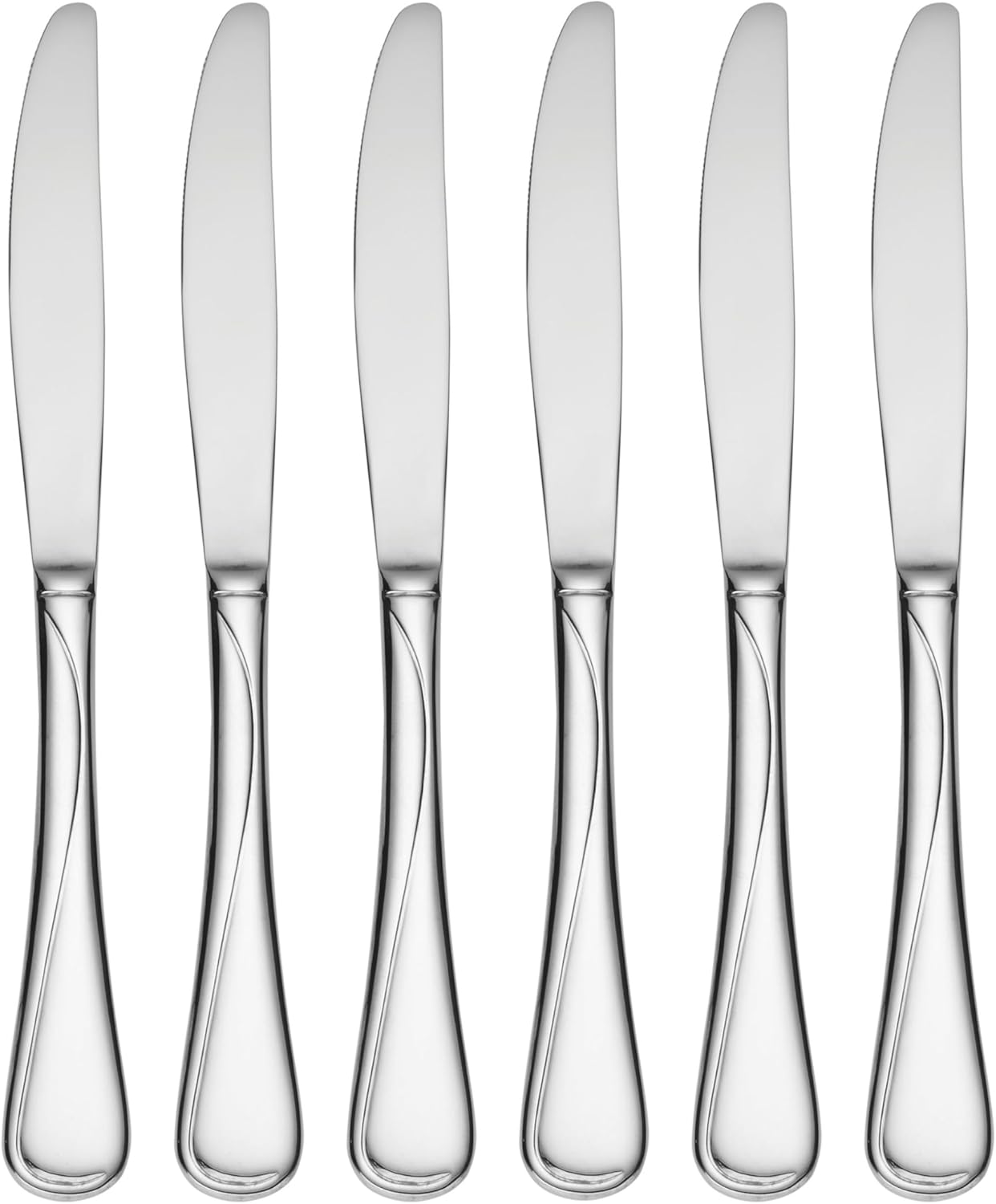 Oneida Flight Stainless Steel 18/10 Dinner Knives (Dinner Knives, Set of 6)