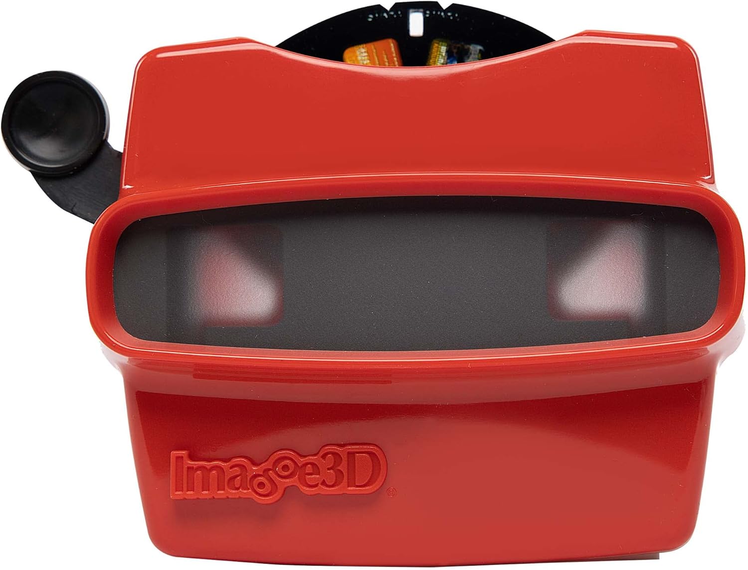 Custom Viewfinder Reel Plus RetroViewer - for Kids, & Adults, Classic Toys, Slide Viewer, Retro, Vintage, May Work in Old Toys (Red)