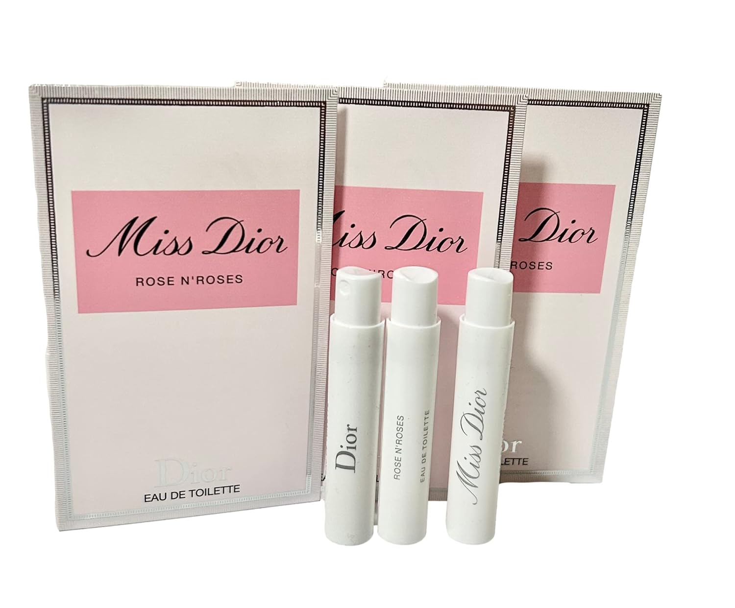 Dior Sample Perfume Miss Rose N'Roses Sample Women Eau De Toilette 1 ml / 0.03 fl oz Set of 3
