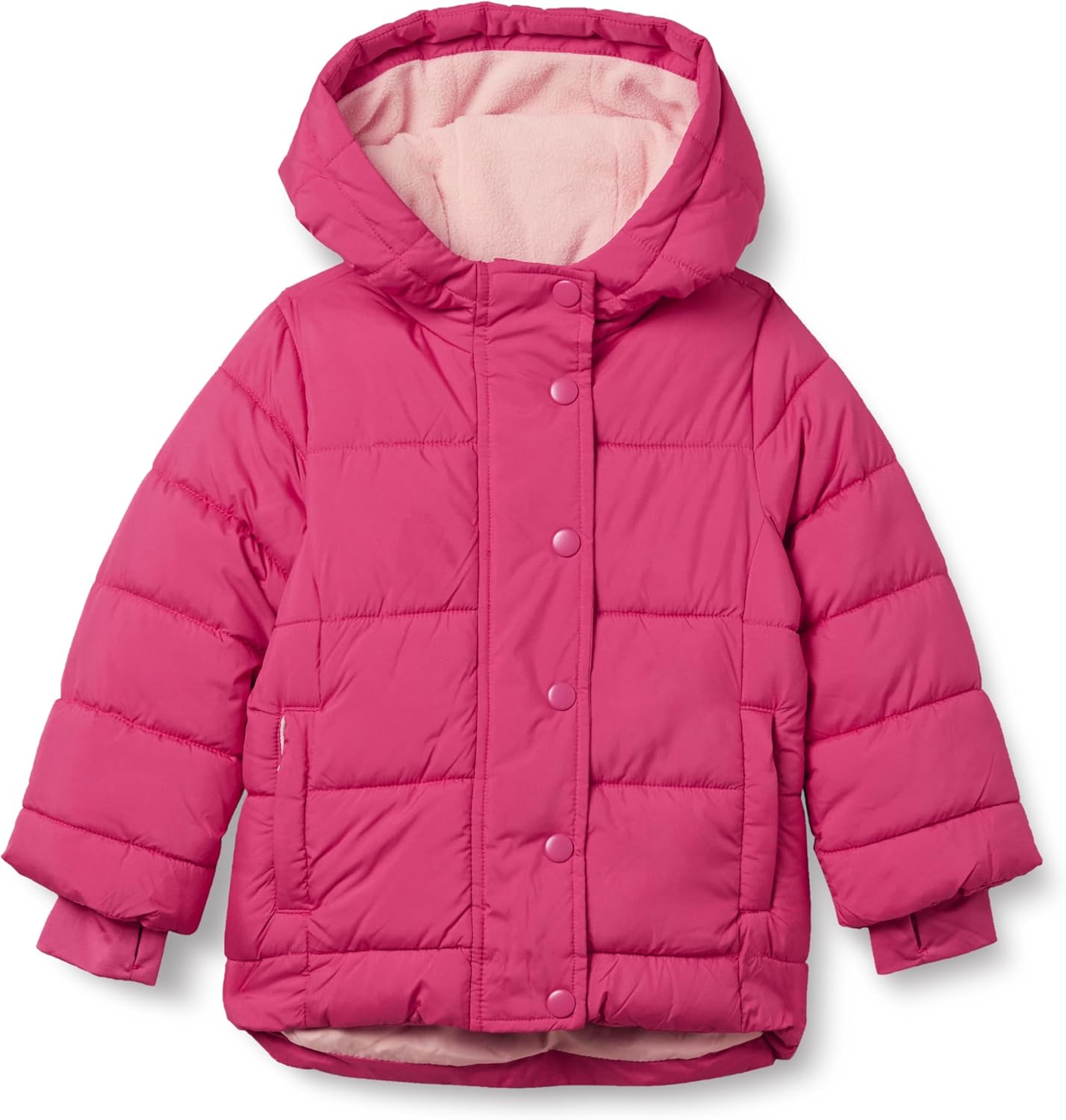 Amazon Essentials Babies, Toddlers, and Girls' Heavyweight Hooded Puffer Coat, Water-Resistant