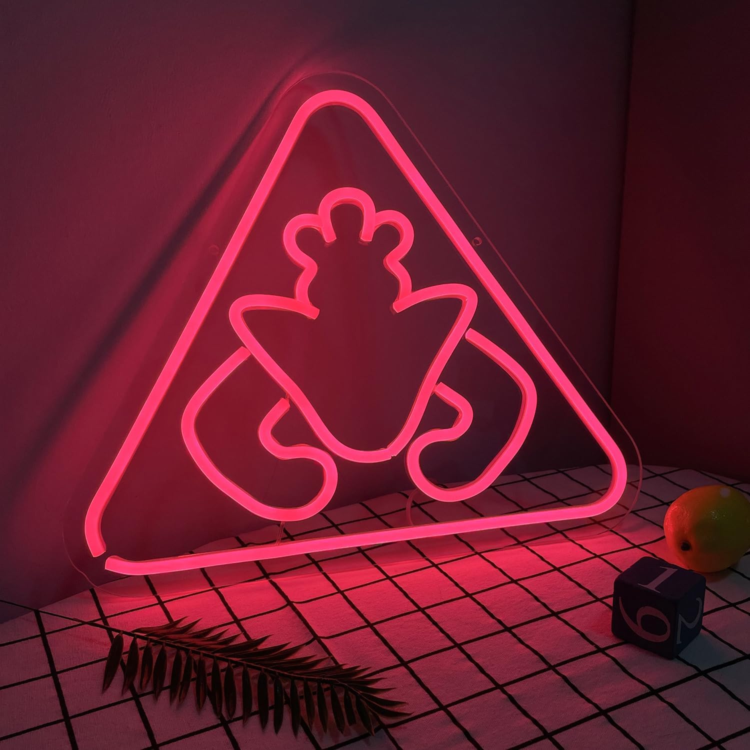 Pounchi Horror Game Neon Sign Neon Light 14.7''x 12.5'' Gifts Cool Video Game LED Sign for Gaming Room Accessory for Teens Room Decor