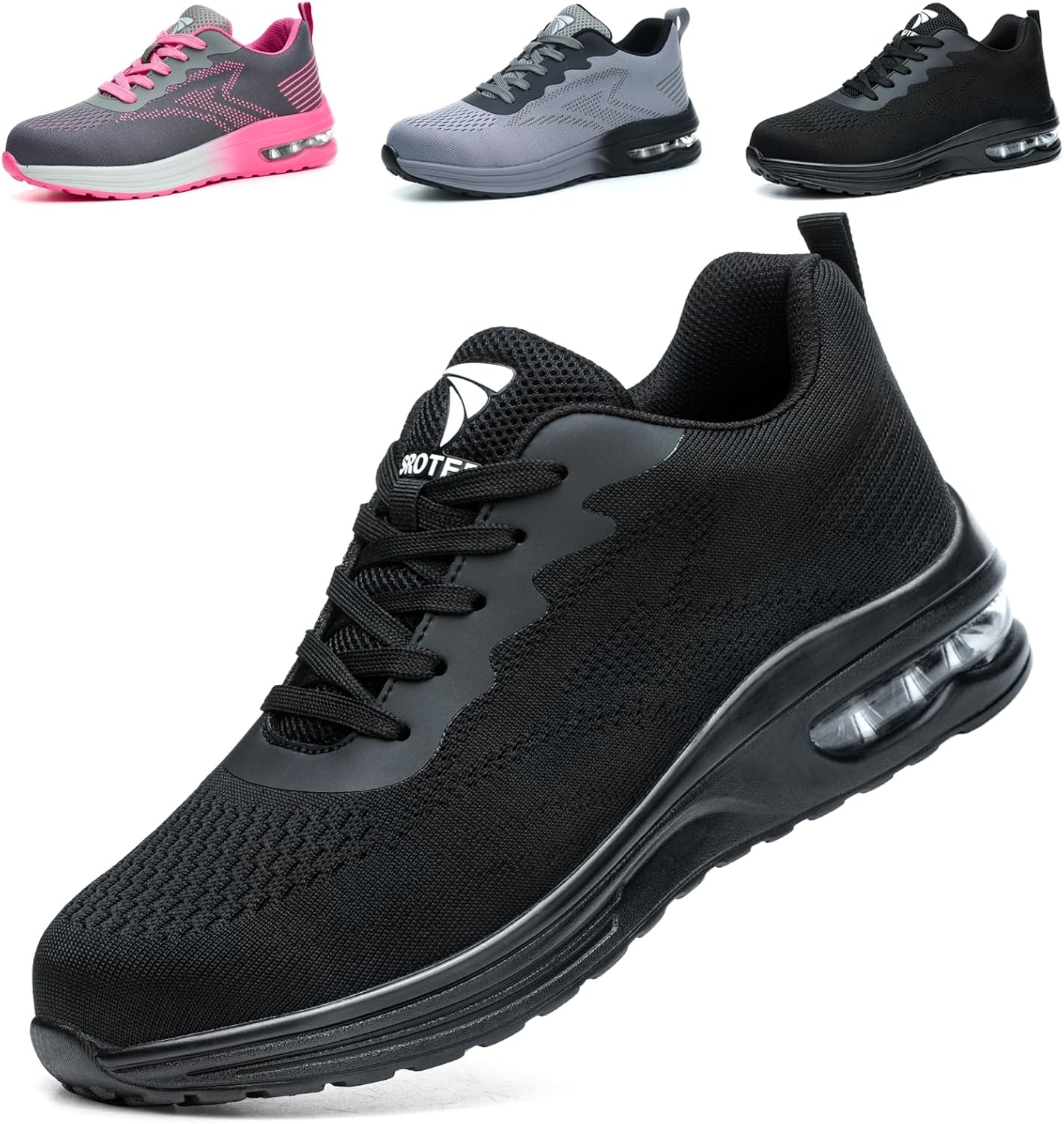 VAVOBIS Safety Trainers Men Womens Safety Shoes with Steel Toe Cap Trainers Non Slip Lightweight Work Trainers Breathable Puncture Proof Work Shoes