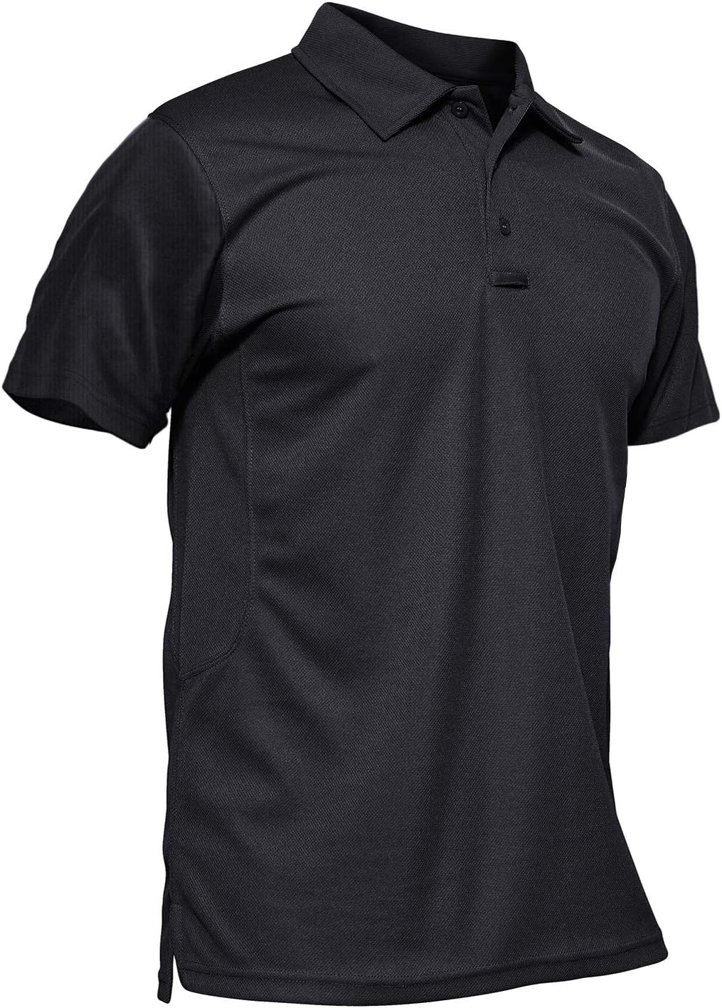 KEFITEVD Men's Outdoor Breathable Polo Shirts Quick Dry Short Sleeve Safari Camping Tops