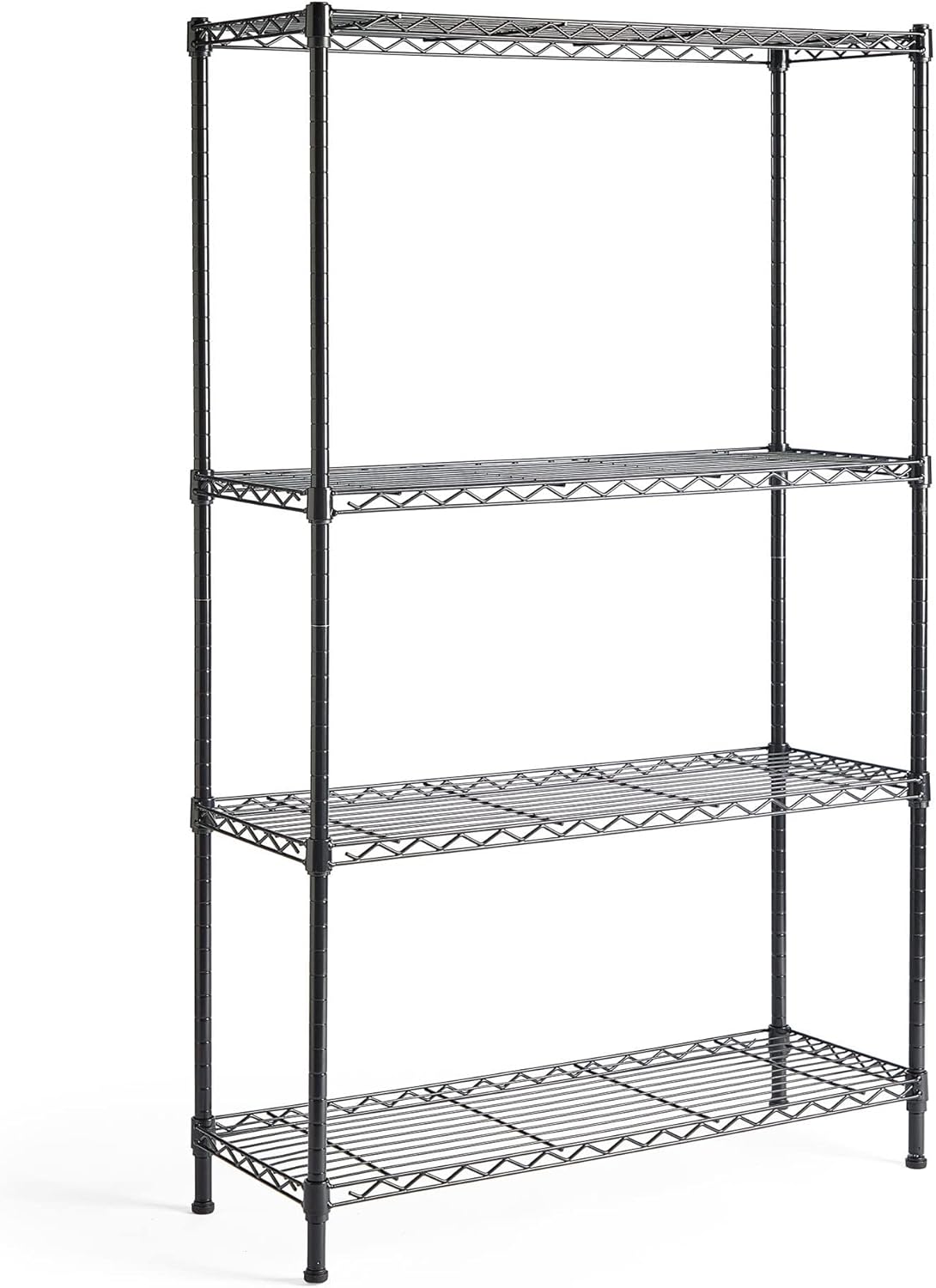 VonHaus Garage Shelving Units - Adjustable 4-Tier Wire Racking for Storage - Powder Coated Garage Shelves, Suitable as Pantry Shelves or as Greenhouse Shelving - Metal Wire Storage for Home
