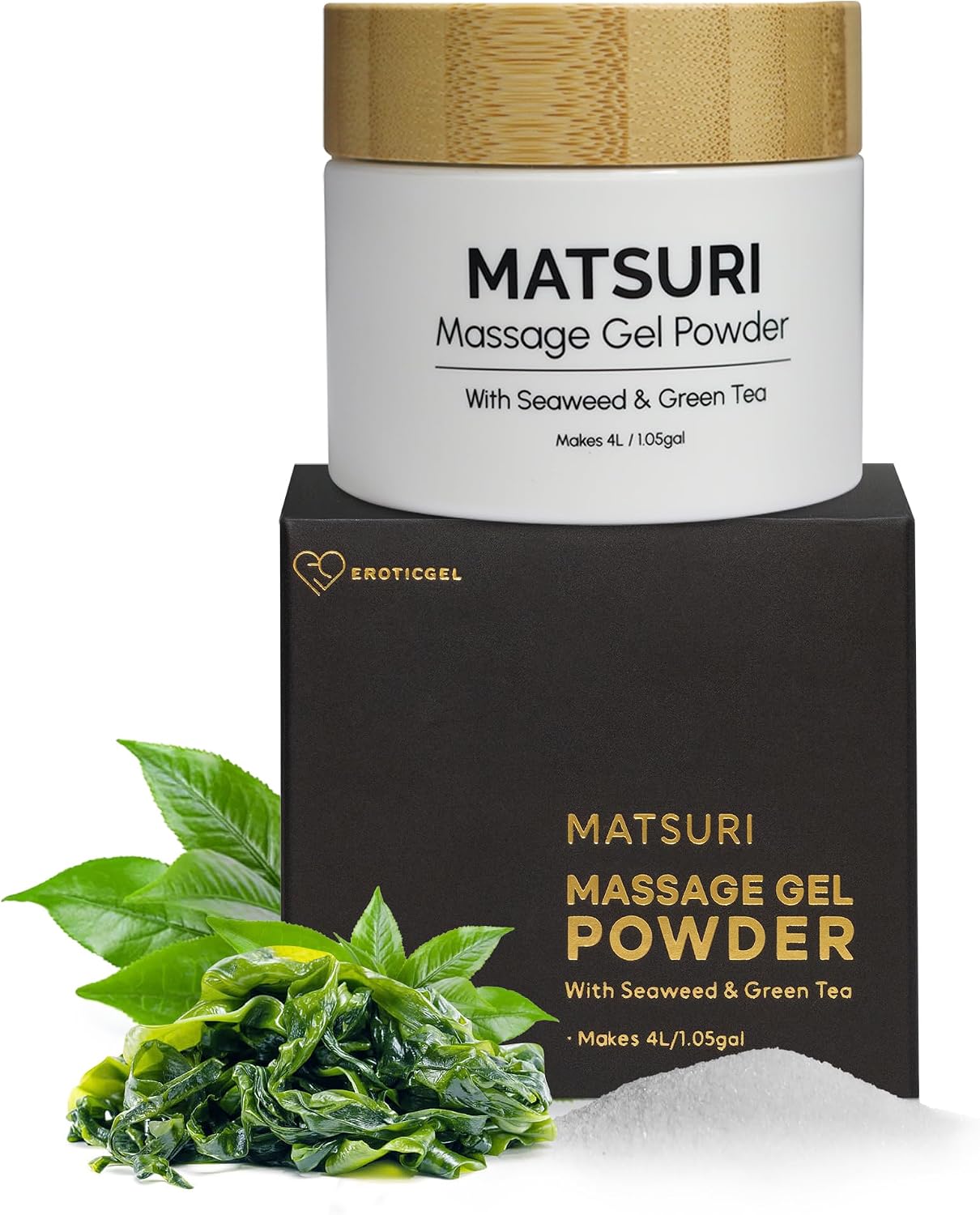 Japanese Nuru Massage Gel Powder Matsuri 40g, Seaweed, Gift, Makes 4 litres