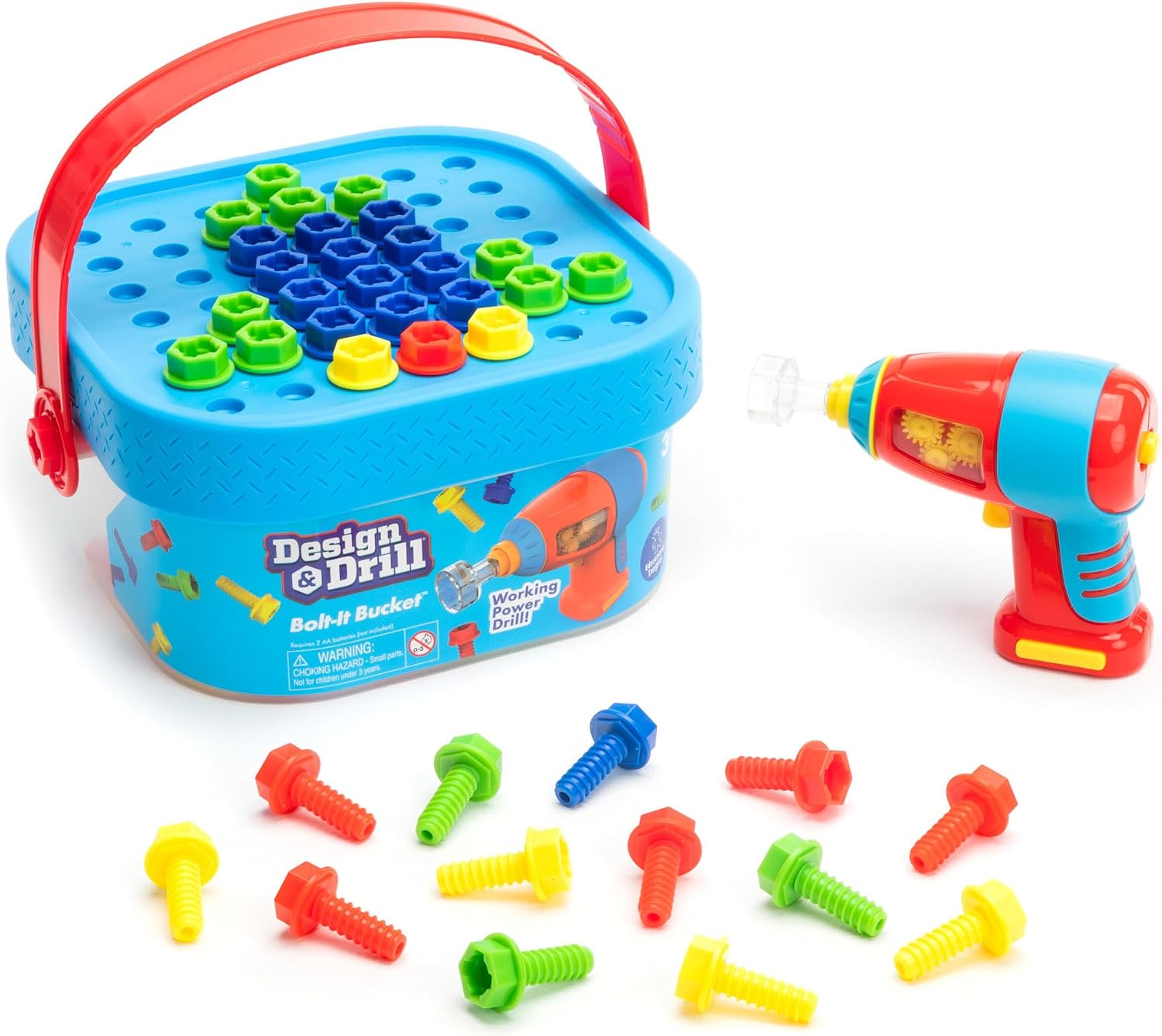 Educational Insights Design & Drill Bolt-It Bucket