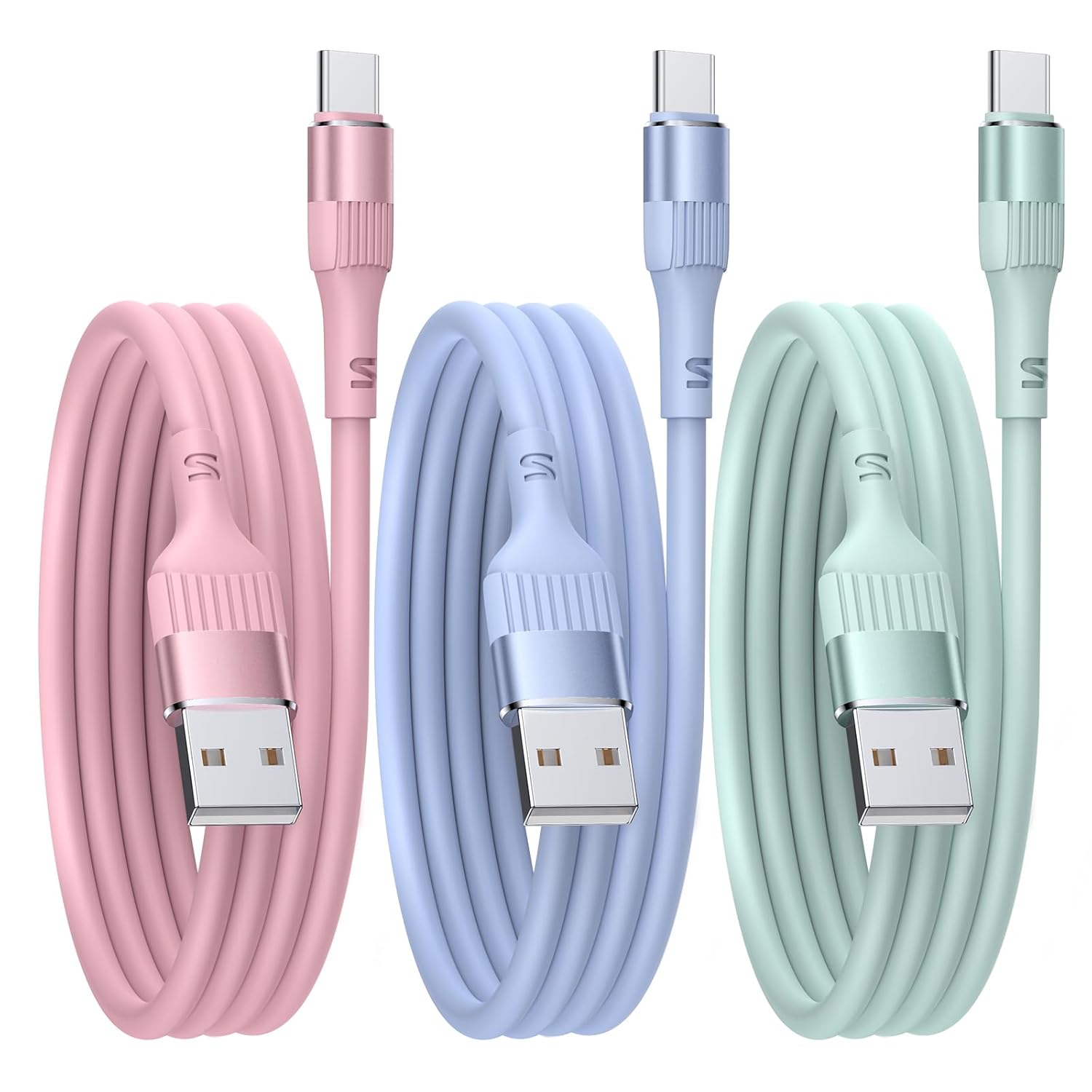 USB to USB C Cable【3PACK 3FT】 Type C Cable Fast Charging, USB A to USB C Phone Charger Cable USBC for iPhone 16/15 Pro Samsung Galaxy S24/S23/S22/S21Huawei P9 Pixel 7/6 iPad Switch PS5 etc.