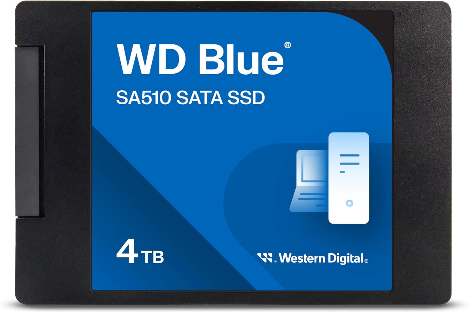 WD Blue SA510 SSD, 4TB 2.5" SATA SSD, Read speeds up to 560 MB/s, Includes Acronis True Image for WD, Disk & Cloning Migration, Backup & Recovery, Ransomware Protection Upgrade for PC/Laptop