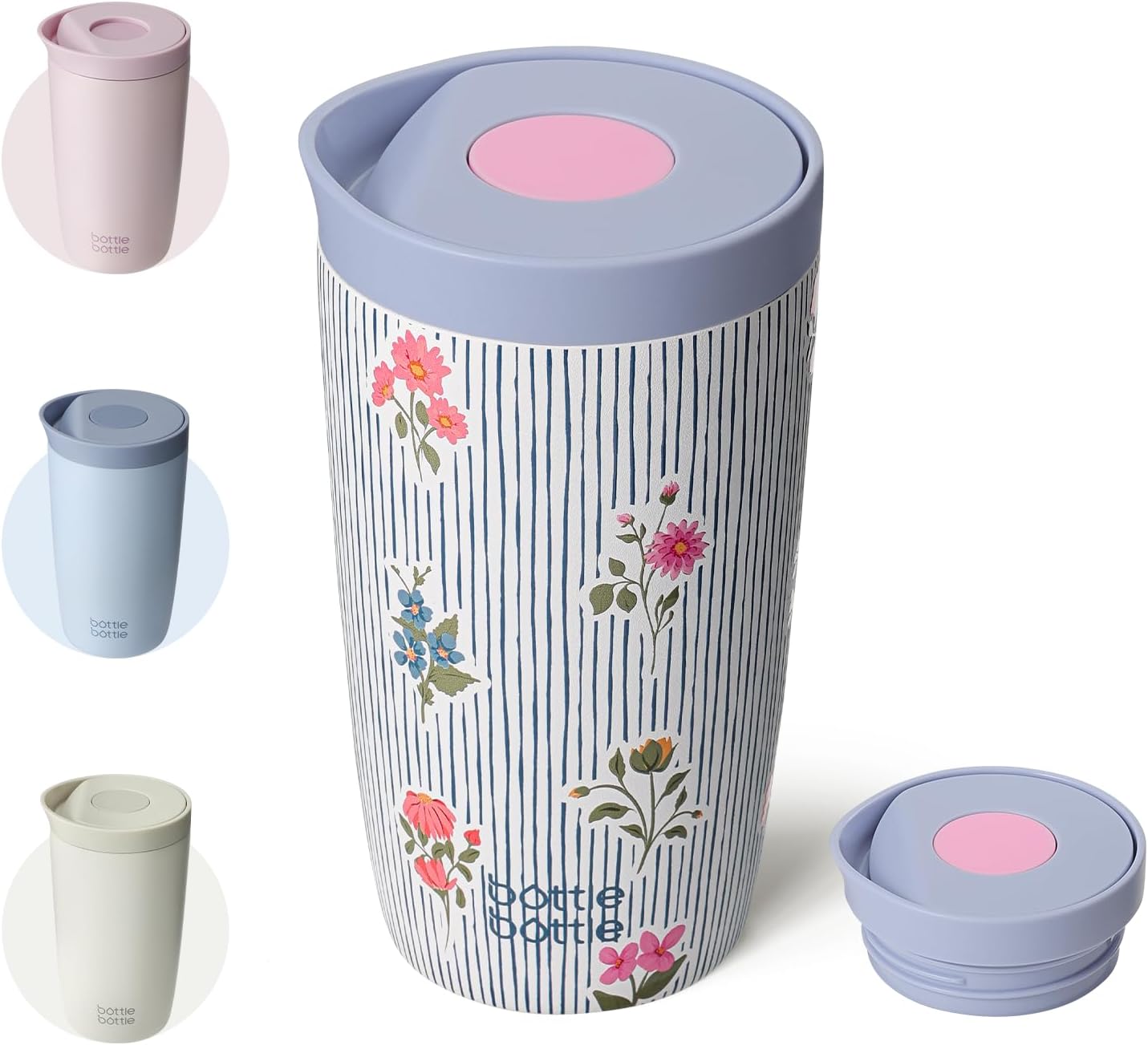 BOTTLE BOTTLE Travel Mug (Riviera Bloom, 350, Milliliters)