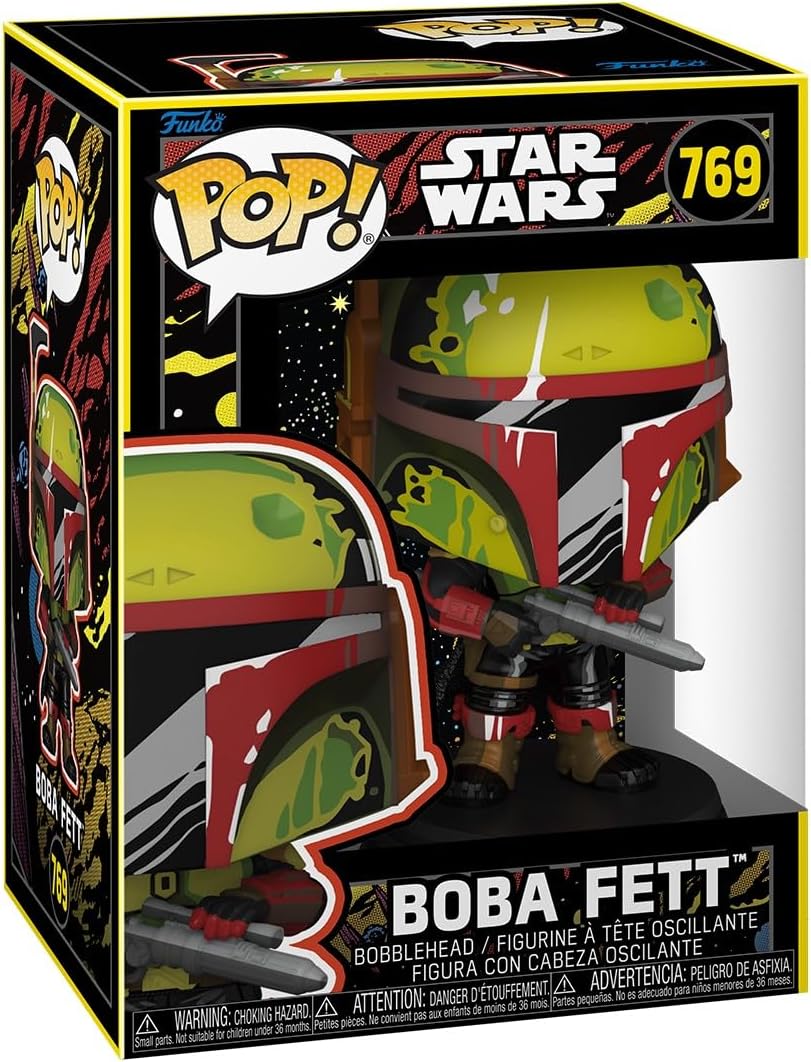 Funko Pop! Star Wars: BoBF - Boba Fett - (Retro) - The Book of Boba Fett - Vinyl Collectible Figure - Gift Idea - Official Merchandise - Toy for Children and Adults - TV Fans