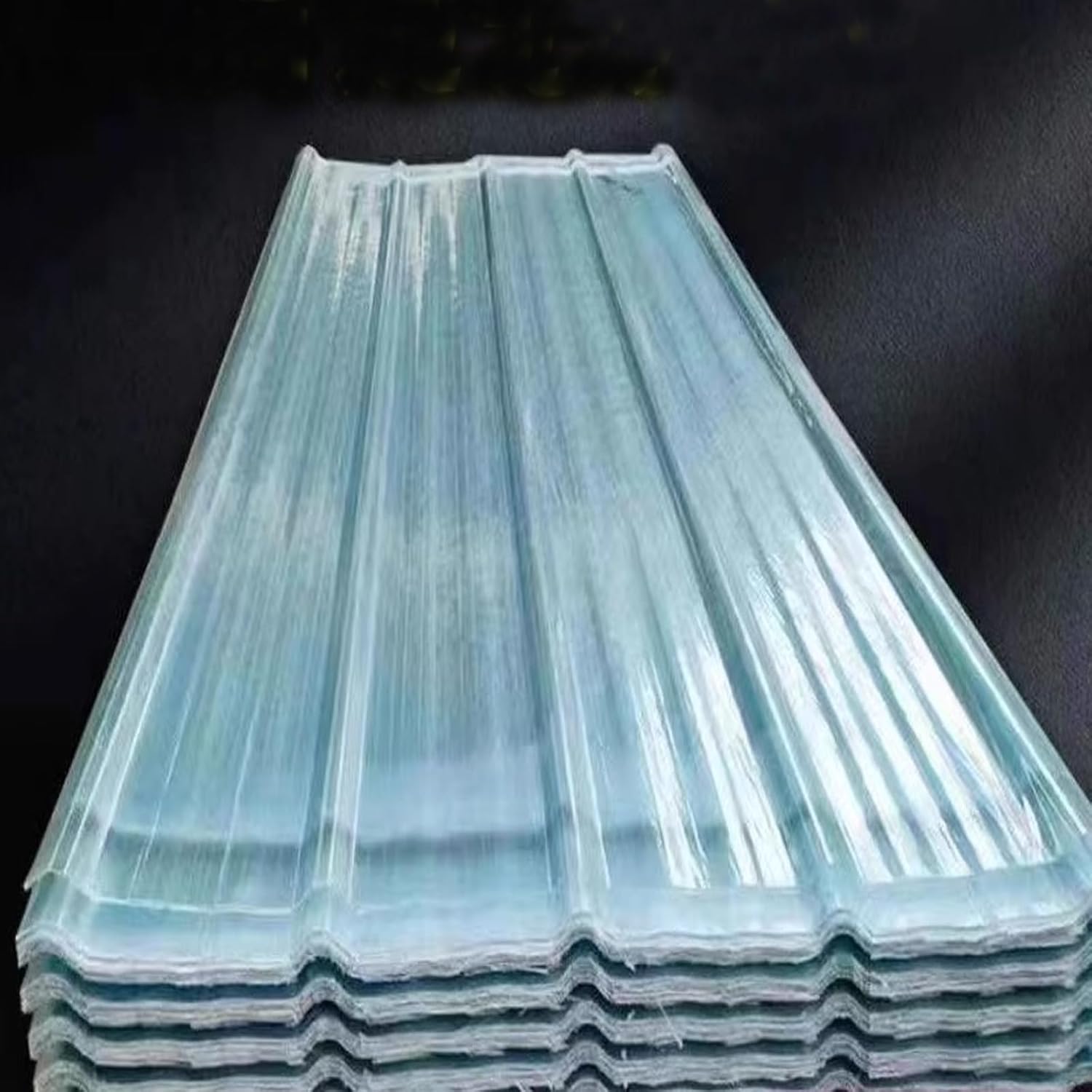 Clear Roofing Panel,1mm Fiberglass Daylighting Panels,3/5/8/12/15/18/20 Pcs Roof Panels,Greenhouse Shed Roofing Cladding Panel,Corrugated Roofing Sheets,Easy to Roll and Cut (35x67in,3 pcs)
