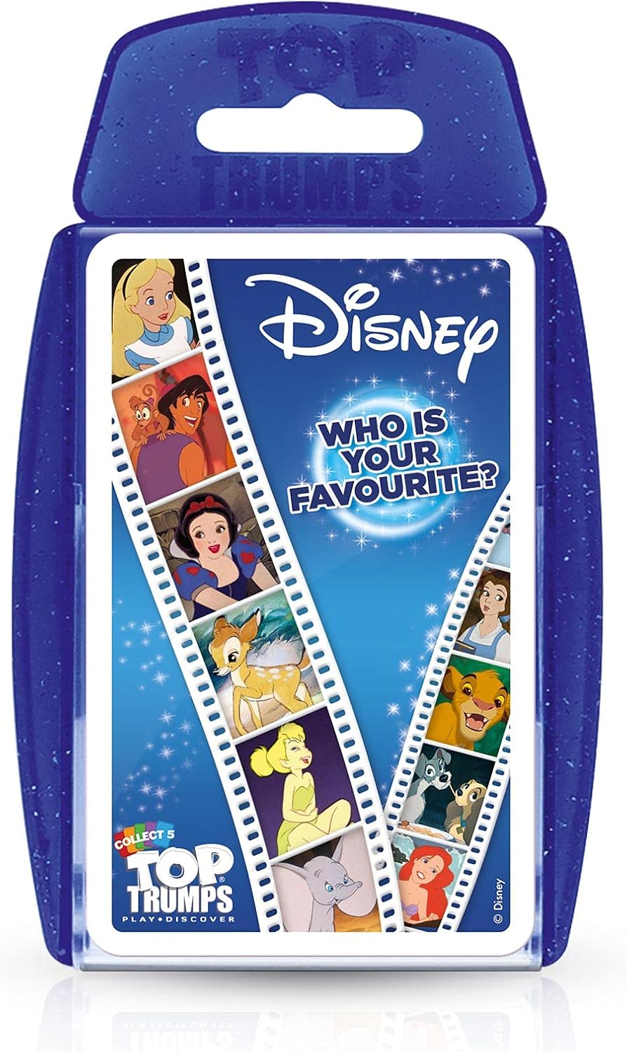Top Trumps Disney Classics Specials Card Game, Play with Baloo, Dumbo, Alice, Bambi, Cinderella, Snow White, Timon and Pumba, Educational for 2 plus players makes a great gift for ages 6 plus