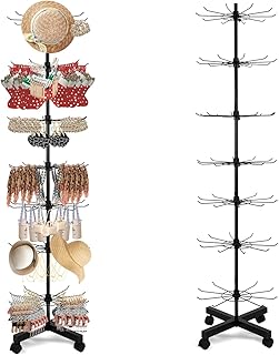 Rotating Display Stand, 7 Tier Ornament Display Stand Jewelry Display for Vendors, Earring Display Rack for Mall, Exhibition and Retail Store