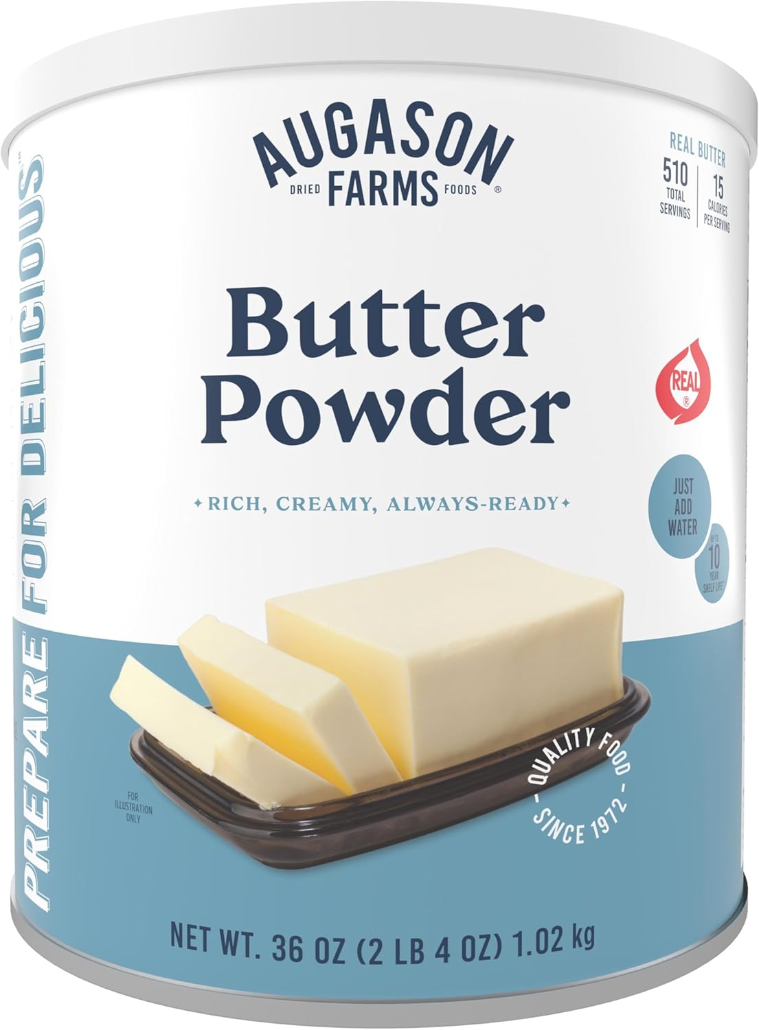 Augason Farms Butter Powder 36 oz #10 Can