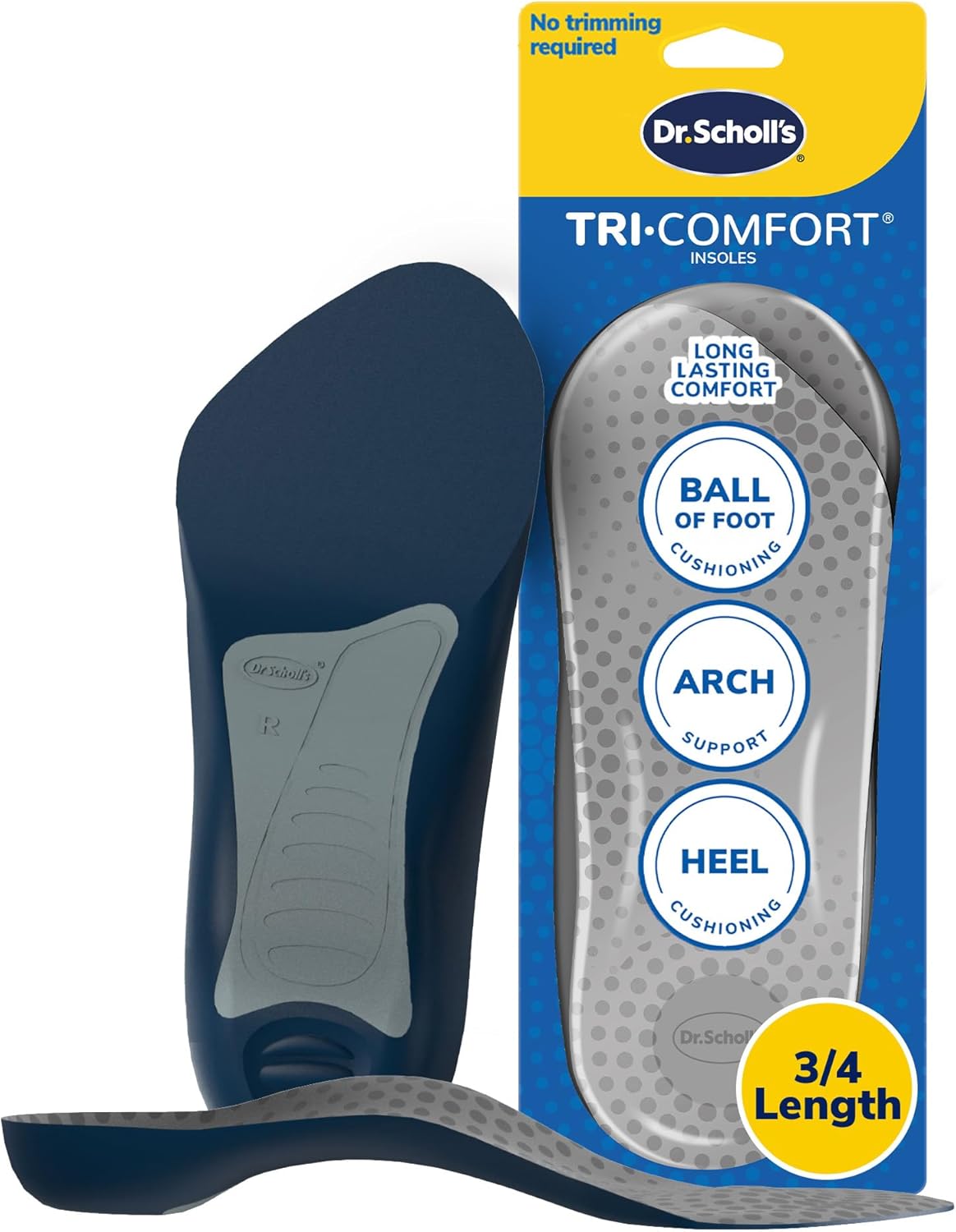 Dr. Scholl’s Comfort Tri-Comfort Insoles for Men, 1 Pair, Size 8-14