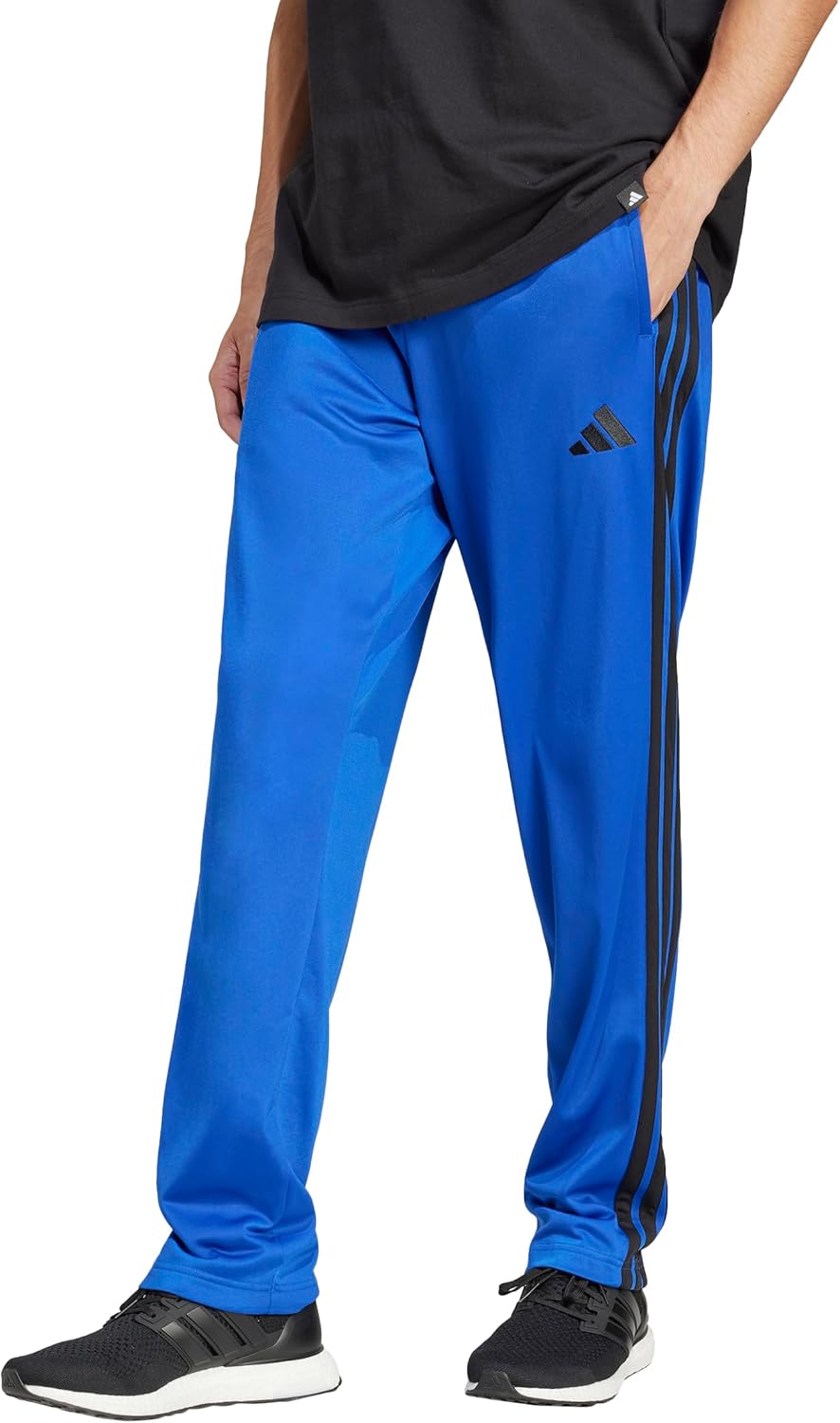 adidas Men's 3-Stripes Tricot Opem Hem Track Pants