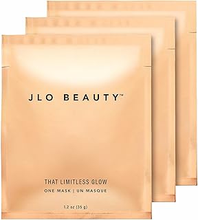 JLO BEAUTY That Limitless Glow Face Mask | Visibly Tightens, Lifts, Hydrates, & Plumps For Glowy Skin, Infused With JLo Glow Serum