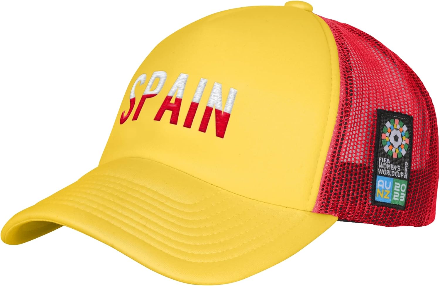 Official 2023 Women's World Cup Adult Classic Trucker Cap, Spain Yellow