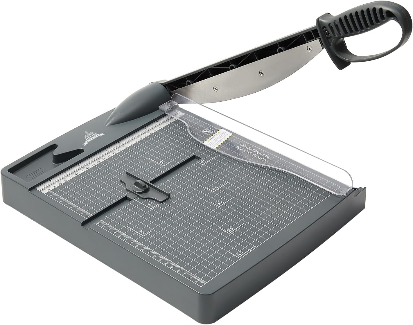 JIELISI Heavy Duty Guillotine Paper Trimmer Cutting Performance up to 30 Sheets,12 Inch Cut Length A4 Manual Paper Cutter Scrapbooking Tool with Safety Guard and Blade Lock