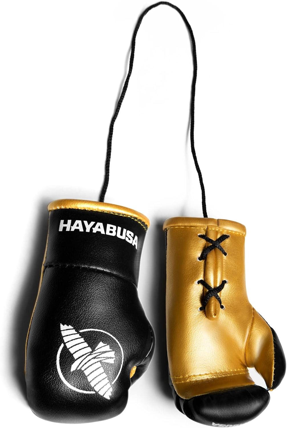 Hayabusa Mini Boxing Gloves, Men and Women Boxing Gifts - Black/Gold