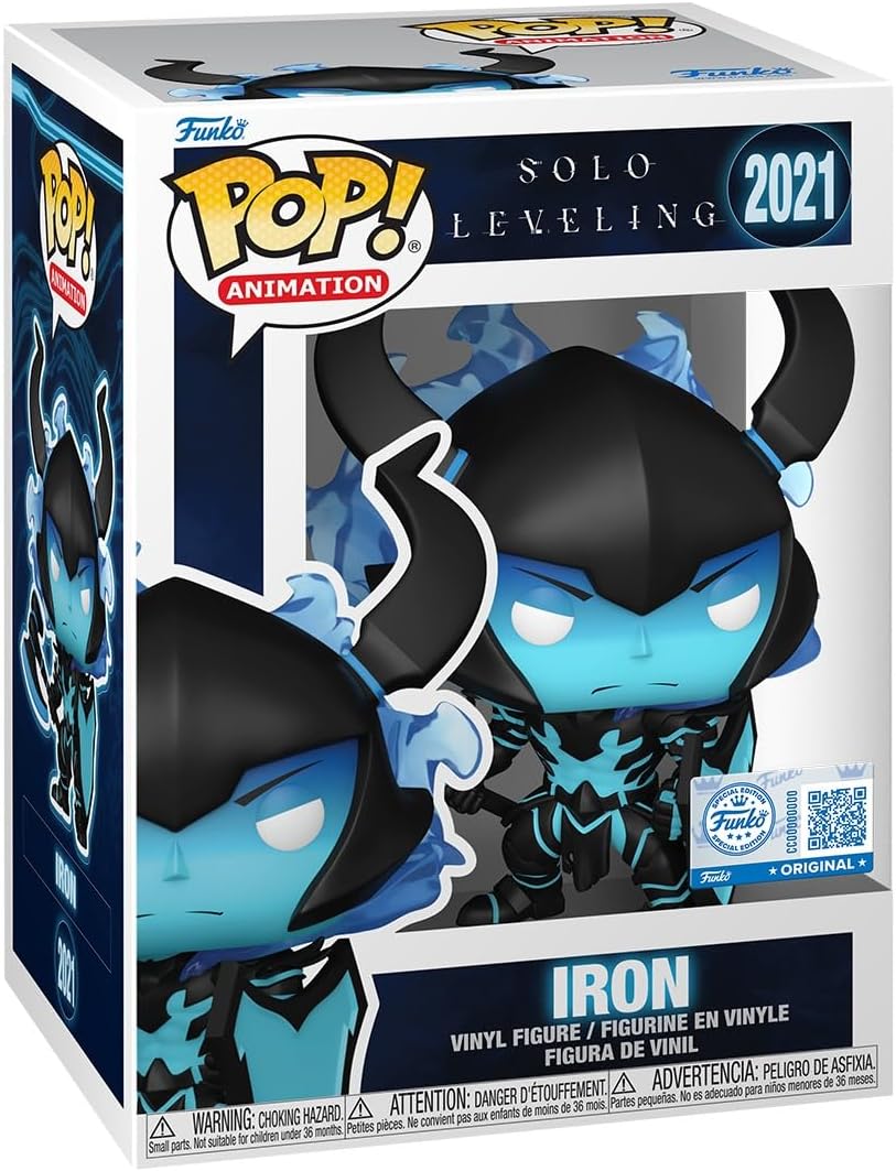 Funko Pop! Plus: Solo Leveling - Iron - 1/6 Odds for Rare Chase Variant - Glow In the Dark - Amazon Exclusive - Collectable Vinyl Figure - Gift Idea - Official Merchandise - Toys for Kids & Adults