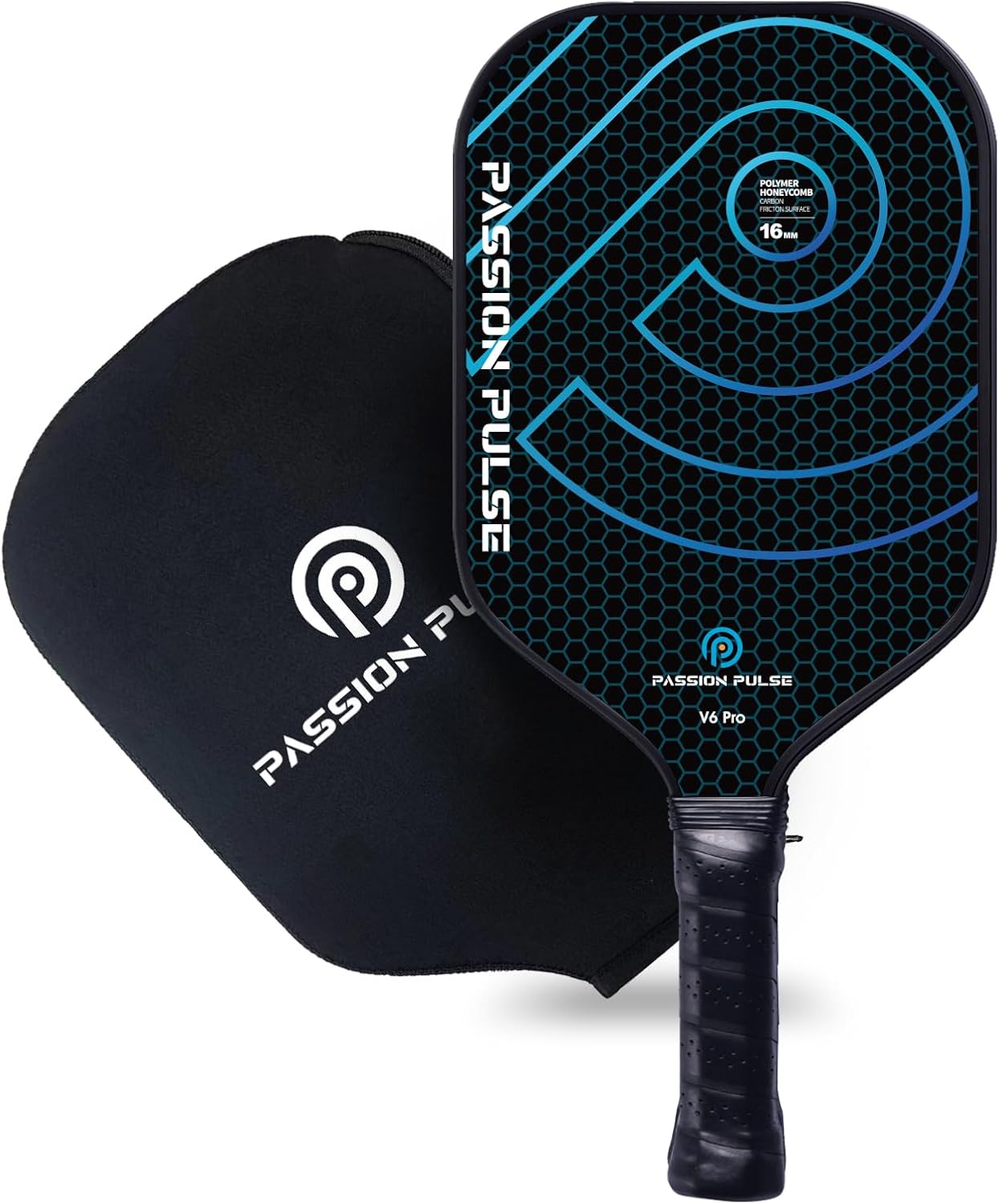Pickleball Paddles 2026,Carbon Fiber Pickleball Paddle,16mm T700 High Grit & Spin, Professional Pickle Ball Paddles Set Designed for Ultimate Spin & Consistency