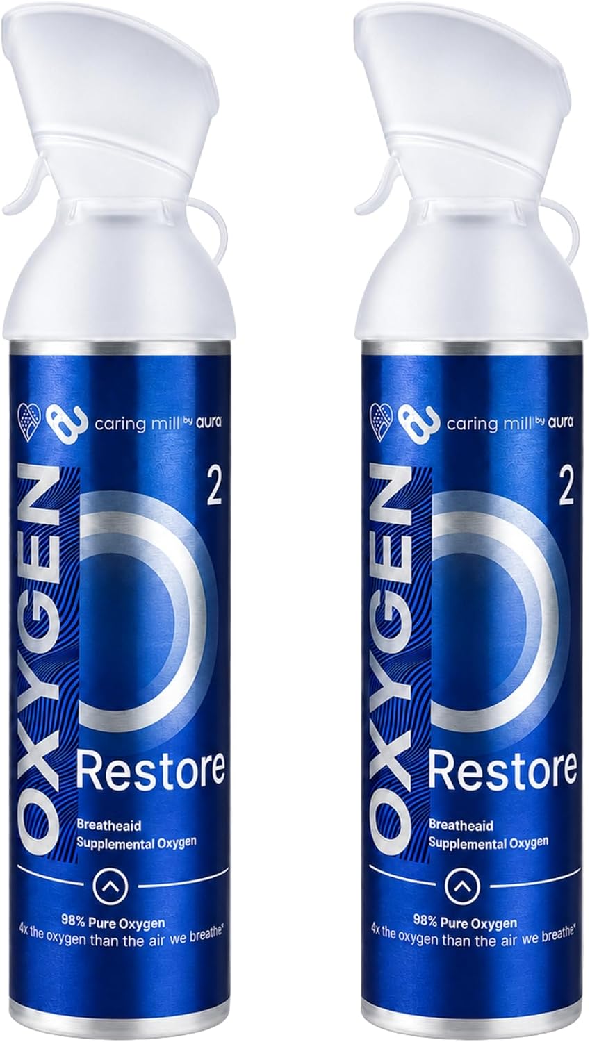 Oxygen Restore 10 Liter Portable Oxygen Canisters (2 Pack)
