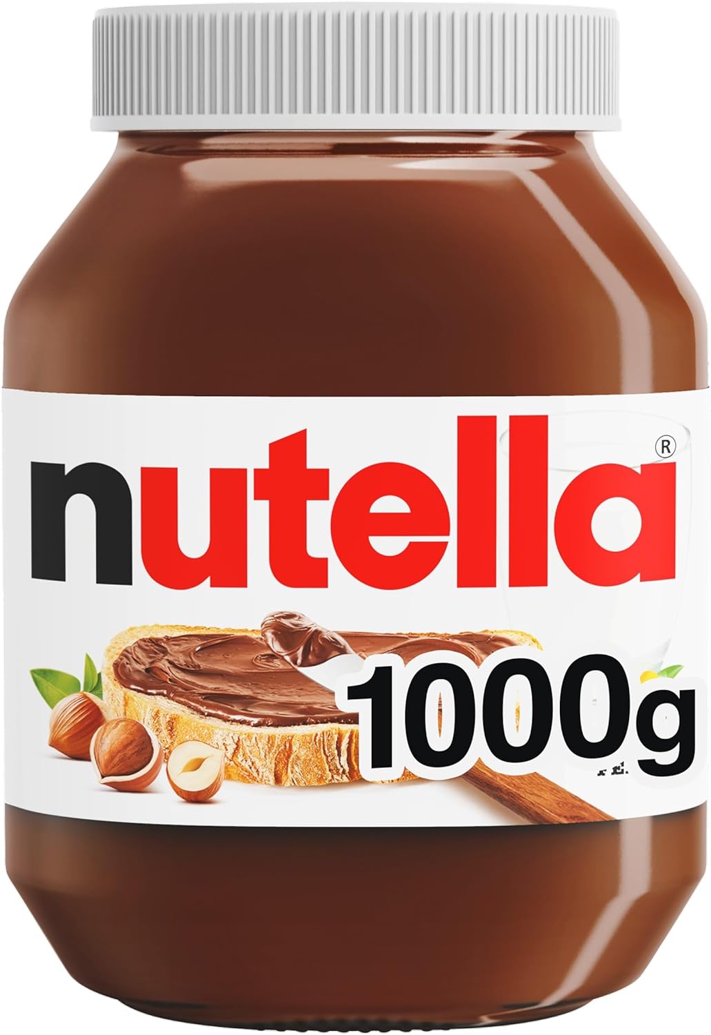Nutella Hazelnut Chocolate Spread 1kg, Family Portion for Breakfast, Pancakes, Party Food, Unique Recipe and an Unmistakable Taste