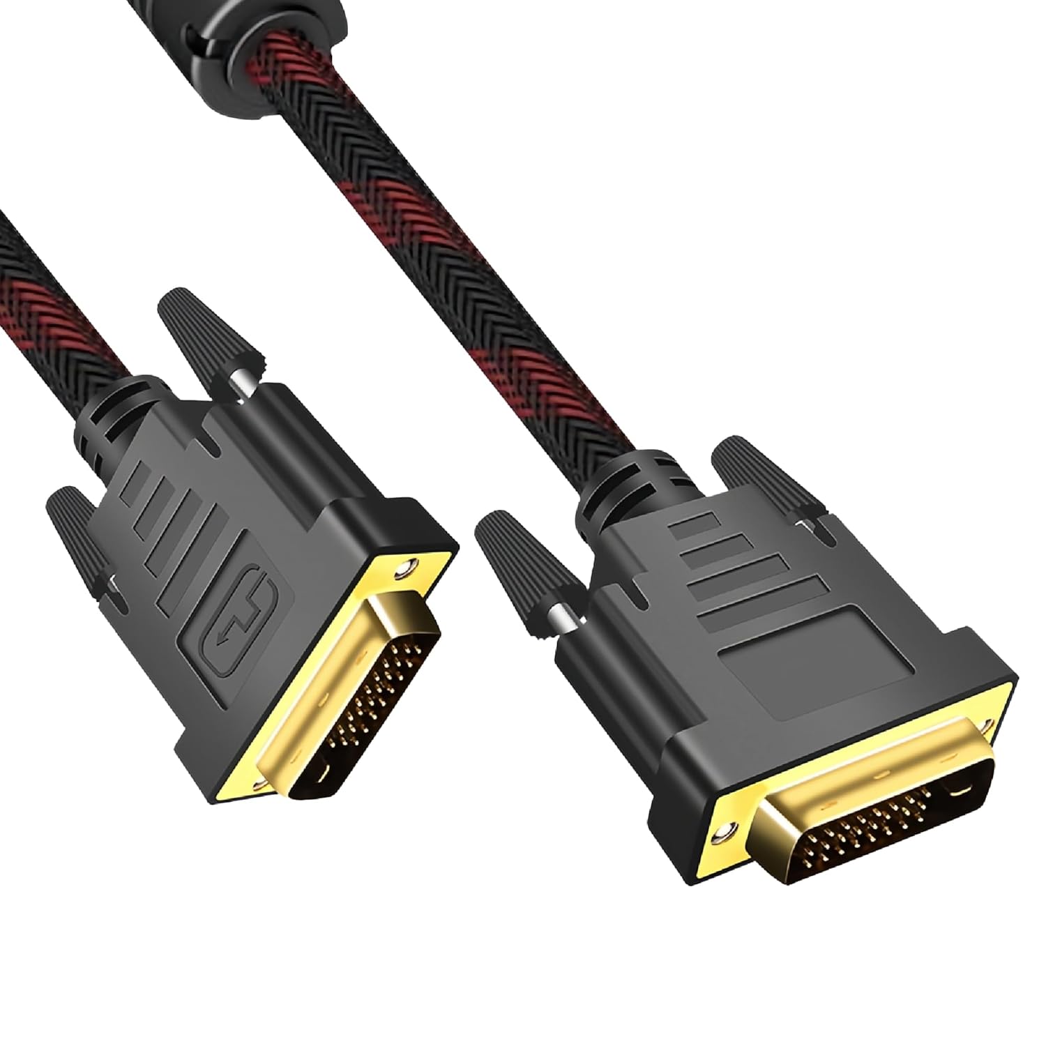 MMOBIEL DVI Cable Adapter - Male DVI-D Dual Link – Video Cable Converter Supports Monitor, PC, TV, Gaming, Projector - 1080p Full HD 60Hz - Gold Connector 5ft / 1.5m