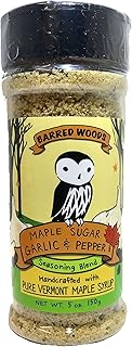 Maple Sugar Garlic Pepper - 5 oz Jar - Perfect Maple Seasoning - Barred Woods Maple