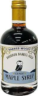 Bourbon Maple Syrup - Authentic & Real Vermont Maple Syrup - Maple Syrup Aged in Premium Bourbon Barrels - Barred Woods Maple